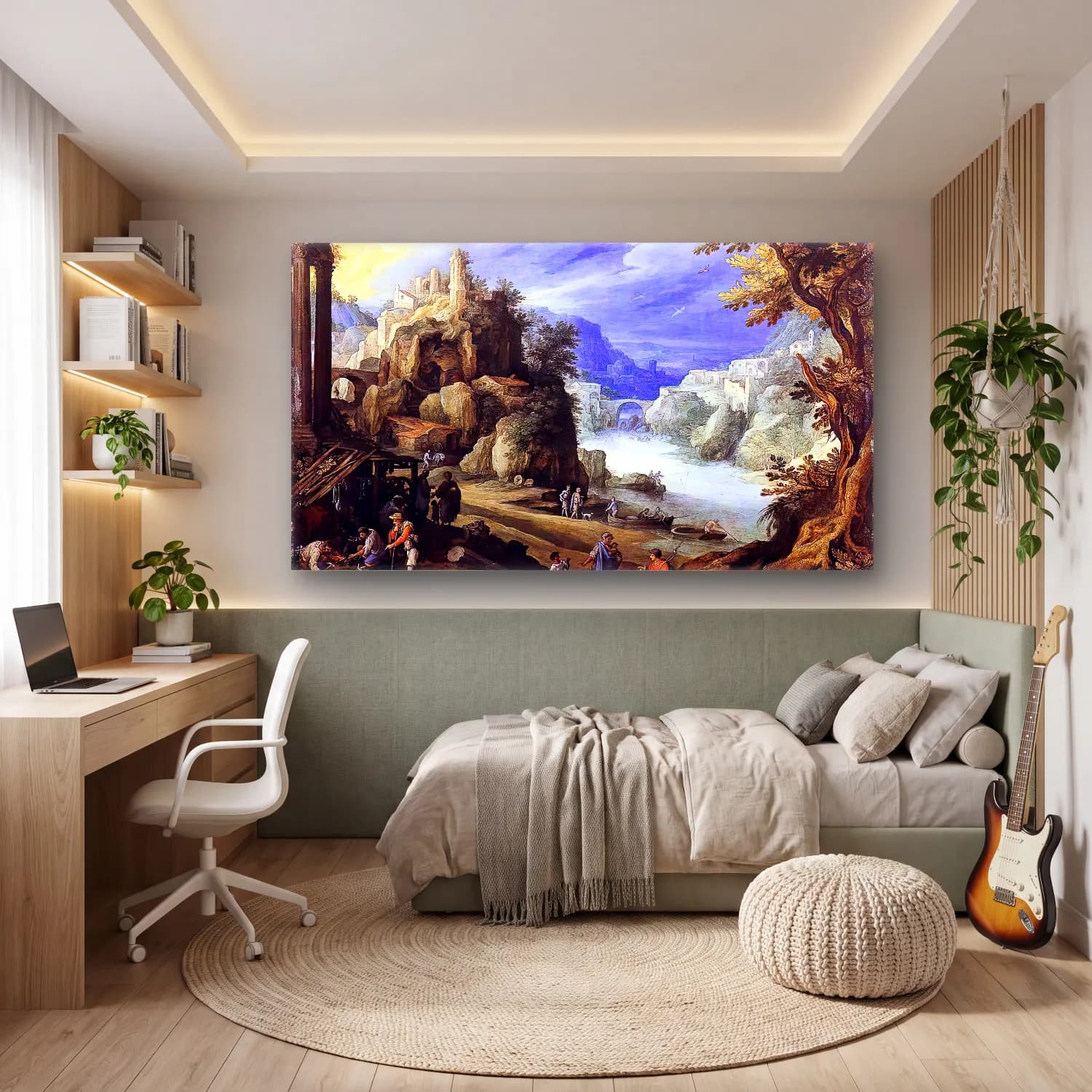 Paul Bril – Fantastic Landscape cam tablo — genç odasında
