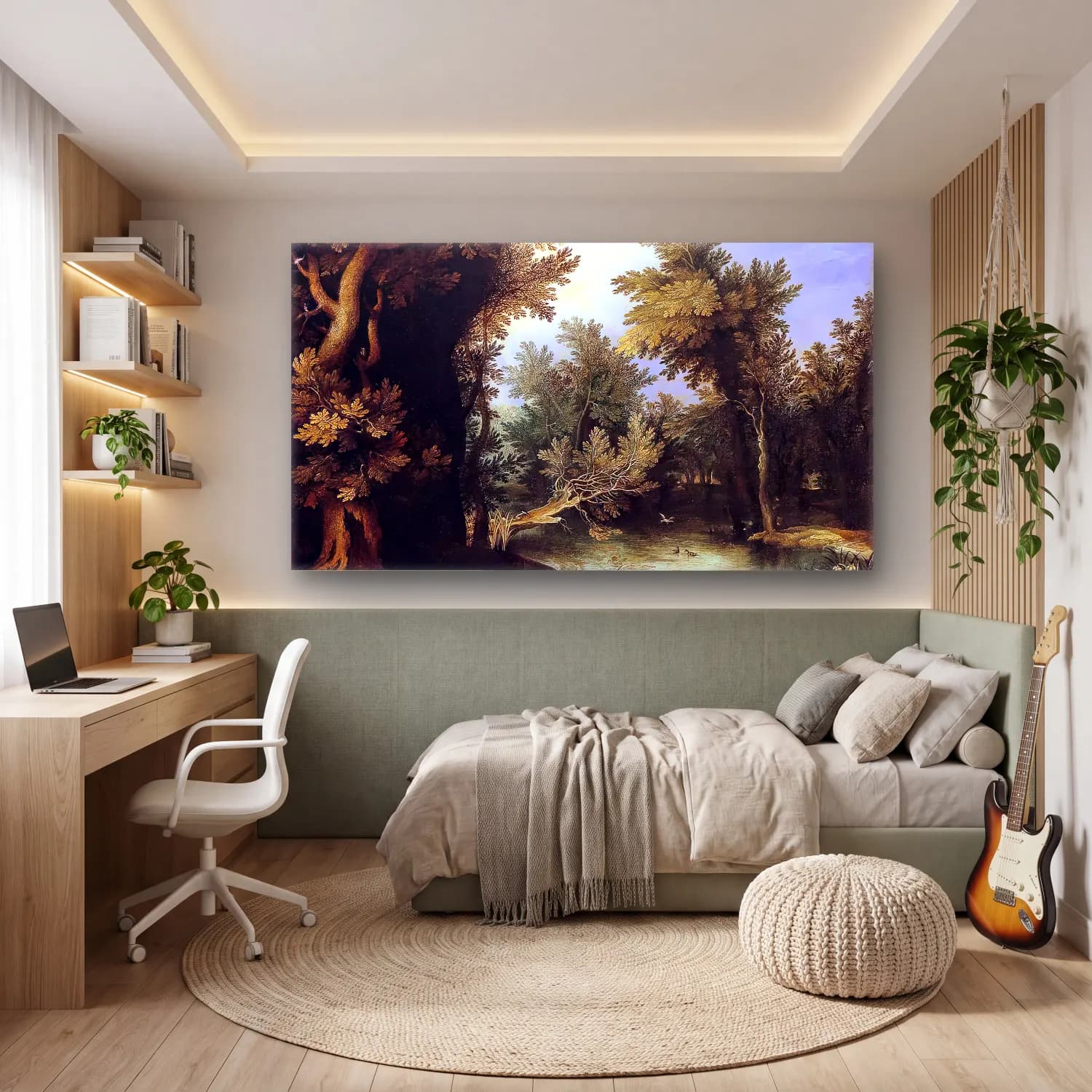 Paul Bril – Landscape with a Marsh cam tablo — genç odasında