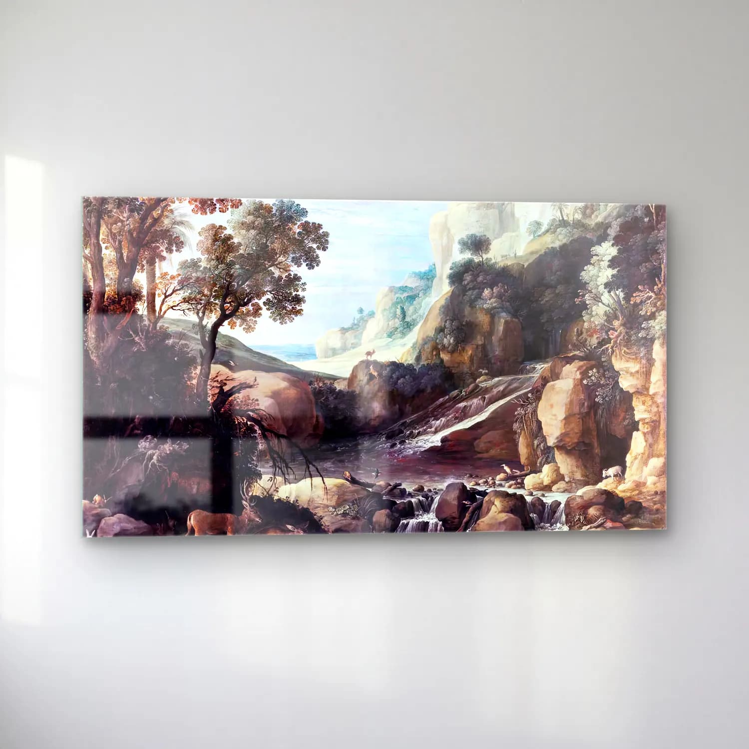 Paul Bril – Mountainous Landscape cam tablo — sol açıdan görünüm