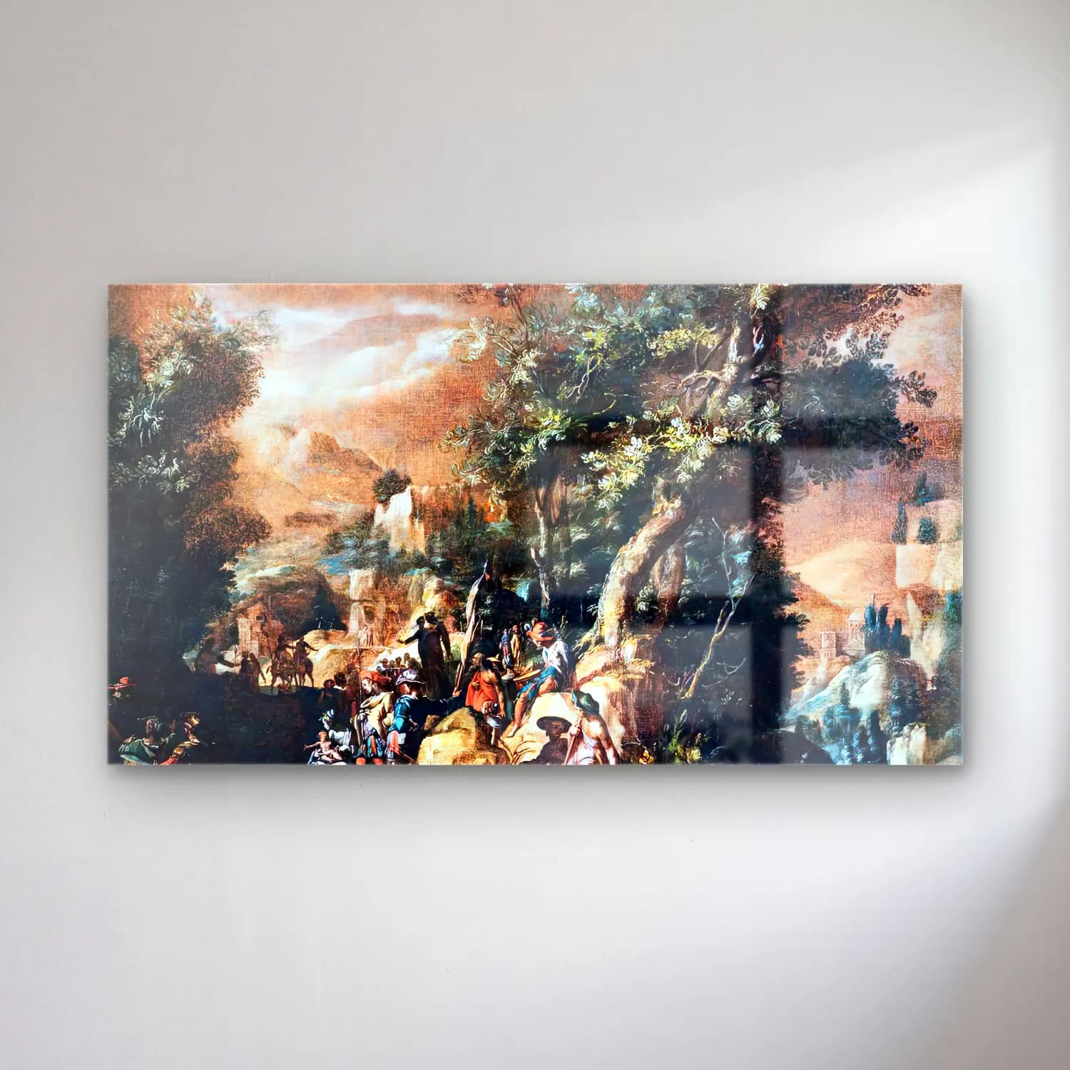 Paul Bril – Ruins and Figures cam tablo — Paul Bril – Ruins and Figures — yağlı boya dini sahne