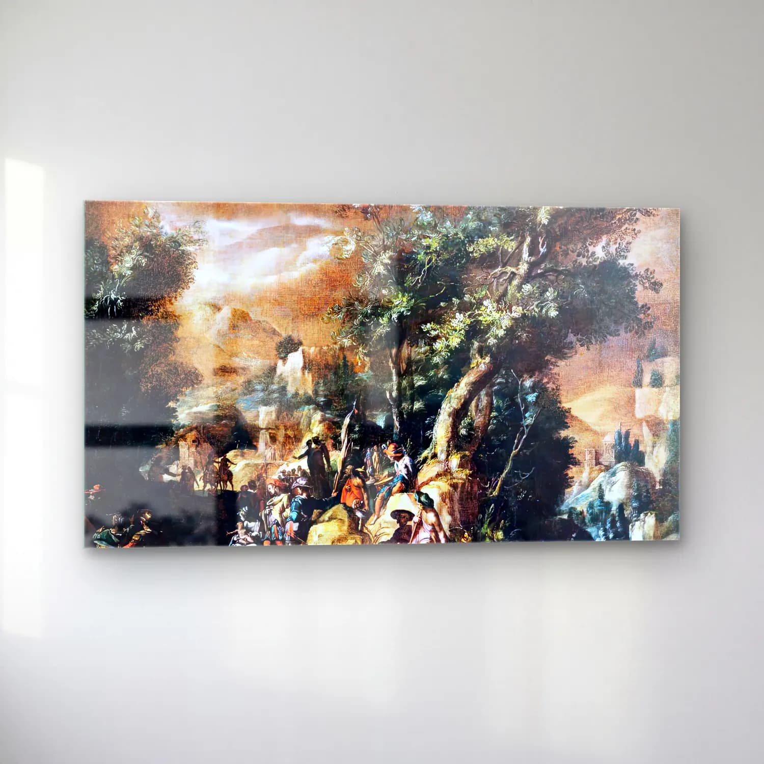 Paul Bril – Ruins and Figures cam tablo — sol açıdan görünüm