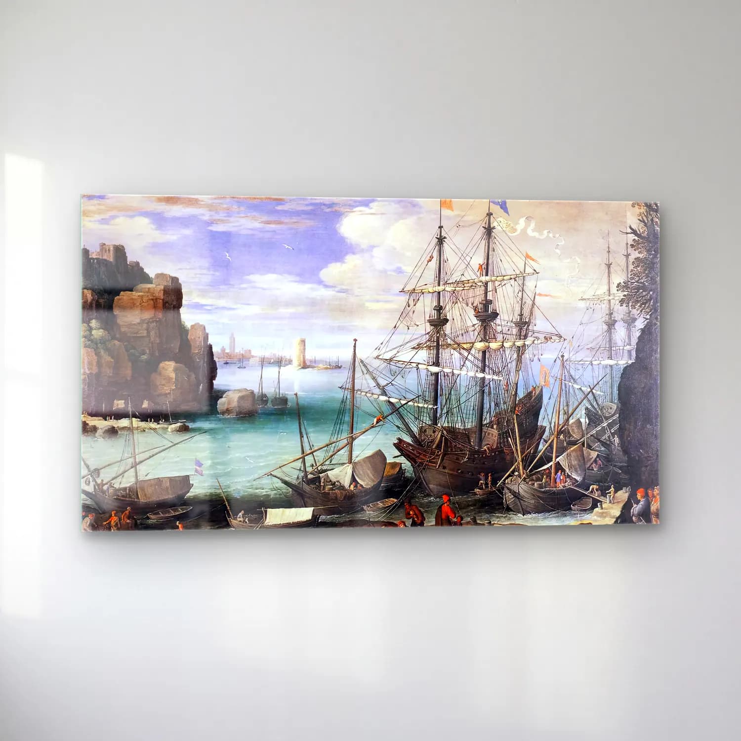 Paul Bril – View of a Port cam tablo — sol açıdan görünüm