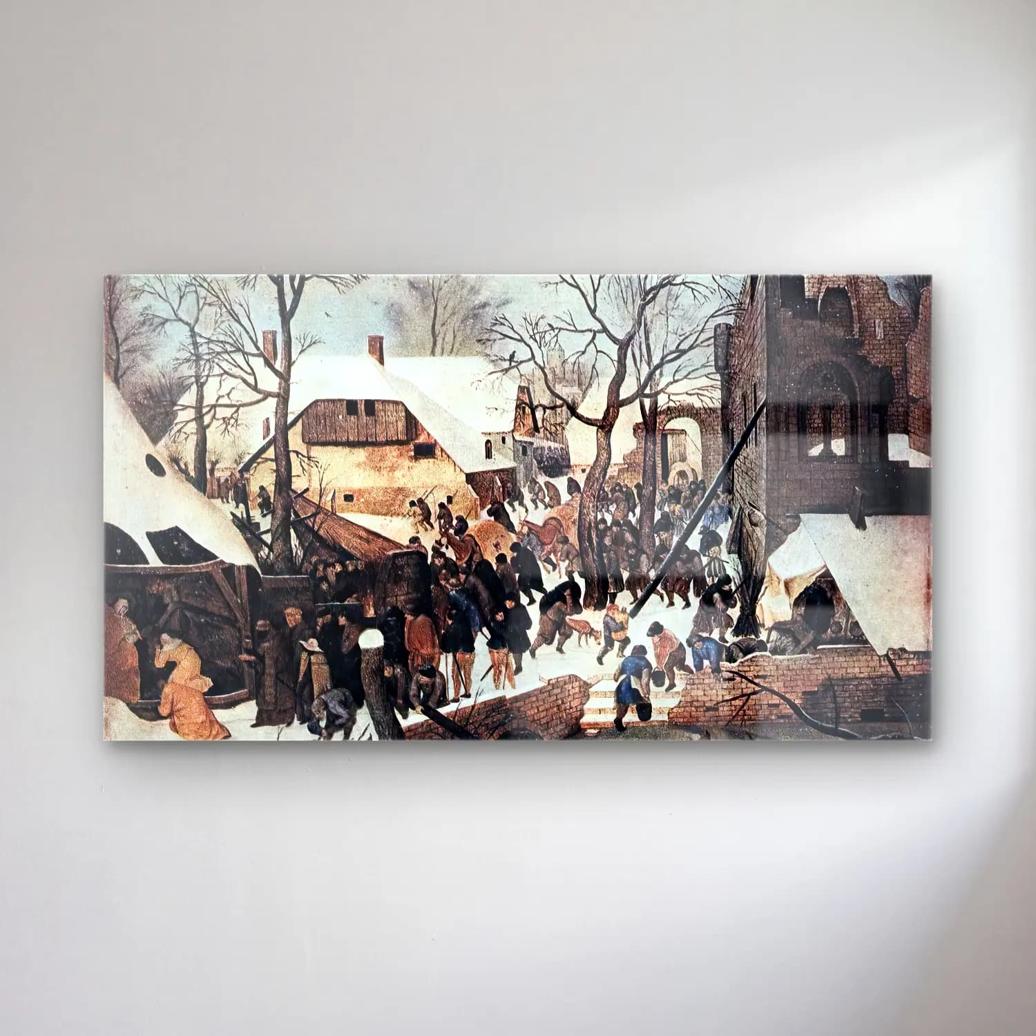 Pieter Brueghel the Younger – Adoration of the Magi cam tablo — Pieter Brueghel the Younger – Adoration of the Magi — vintage savaş sahnesi