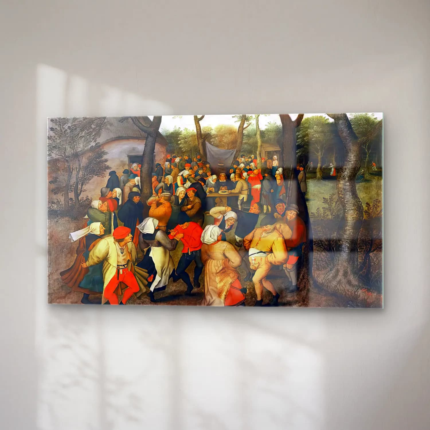 Pieter Brueghel the Younger – Peasant Wedding Dance cam tablo — sağ açıdan görünüm