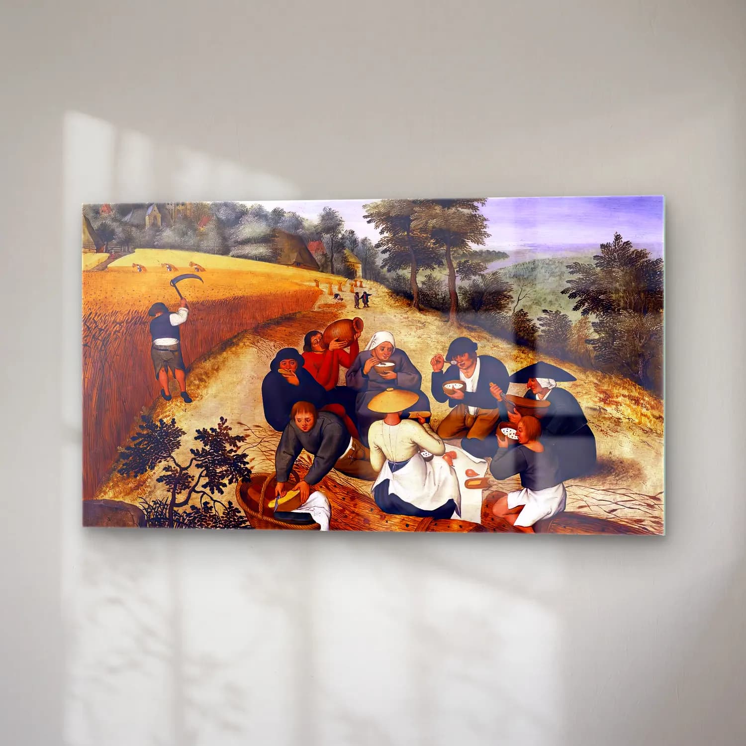 Pieter Brueghel the Younger – Summer Figures Eating during the Summer Harvest cam tablo — sağ açıdan görünüm