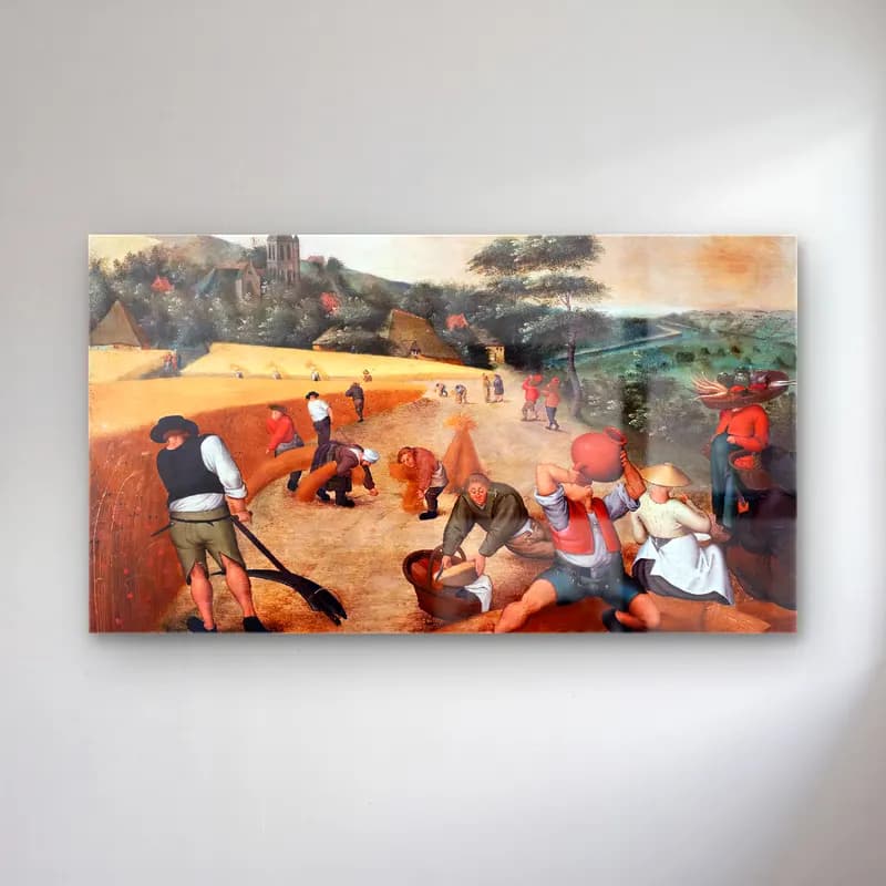 Pieter Brueghel the Younger – Summer Harvest Time cam tablo — Pieter Brueghel the Younger – Summer Harvest Time — yağlı boya savaş sahnesi