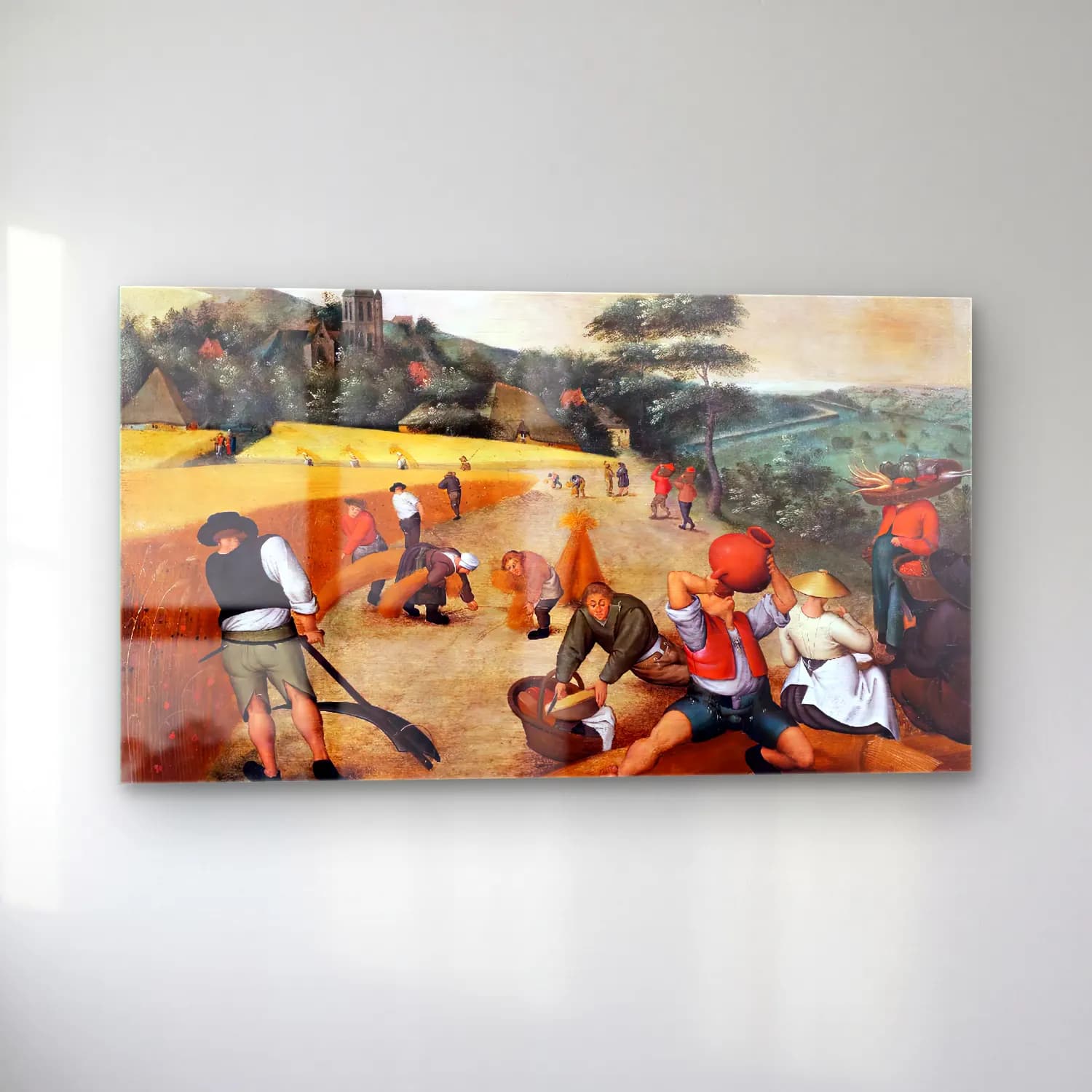 Pieter Brueghel the Younger – Summer Harvest Time cam tablo — sol açıdan görünüm