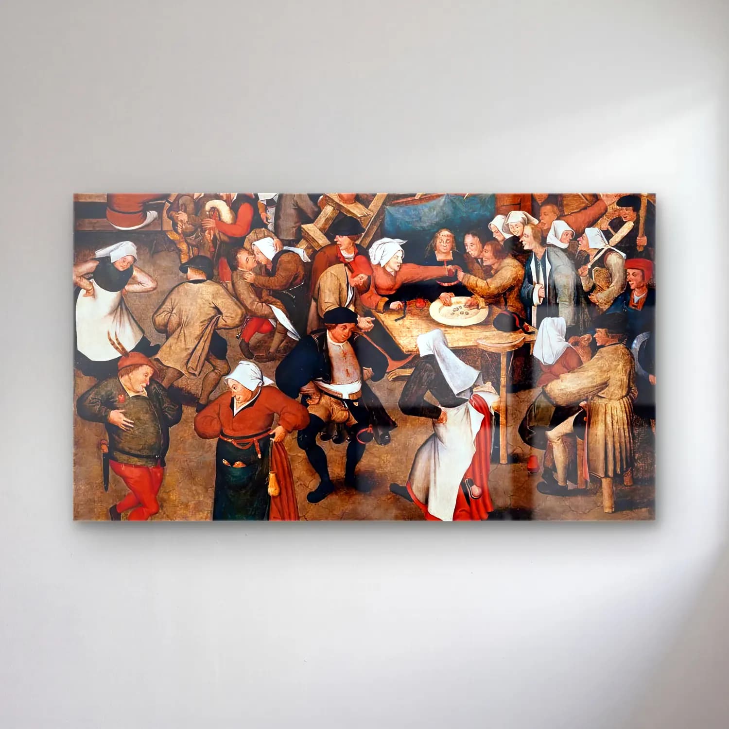 Pieter Brueghel the Younger – The Wedding Dance in a Barn cam tablo — Pieter Brueghel the Younger – The Wedding Dance in a Barn — yağlı boya dini sahne