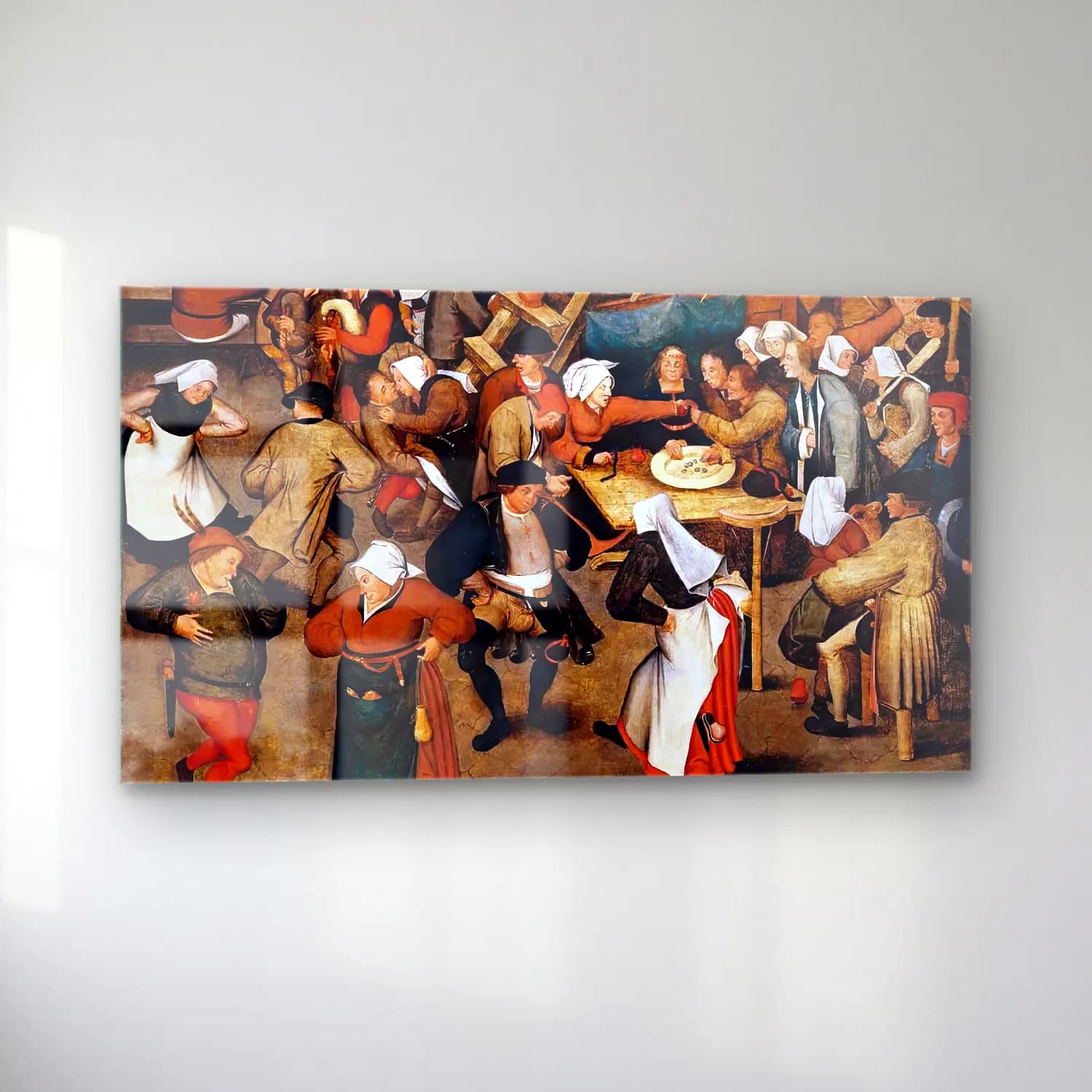 Pieter Brueghel the Younger – The Wedding Dance in a Barn cam tablo — sol açıdan görünüm