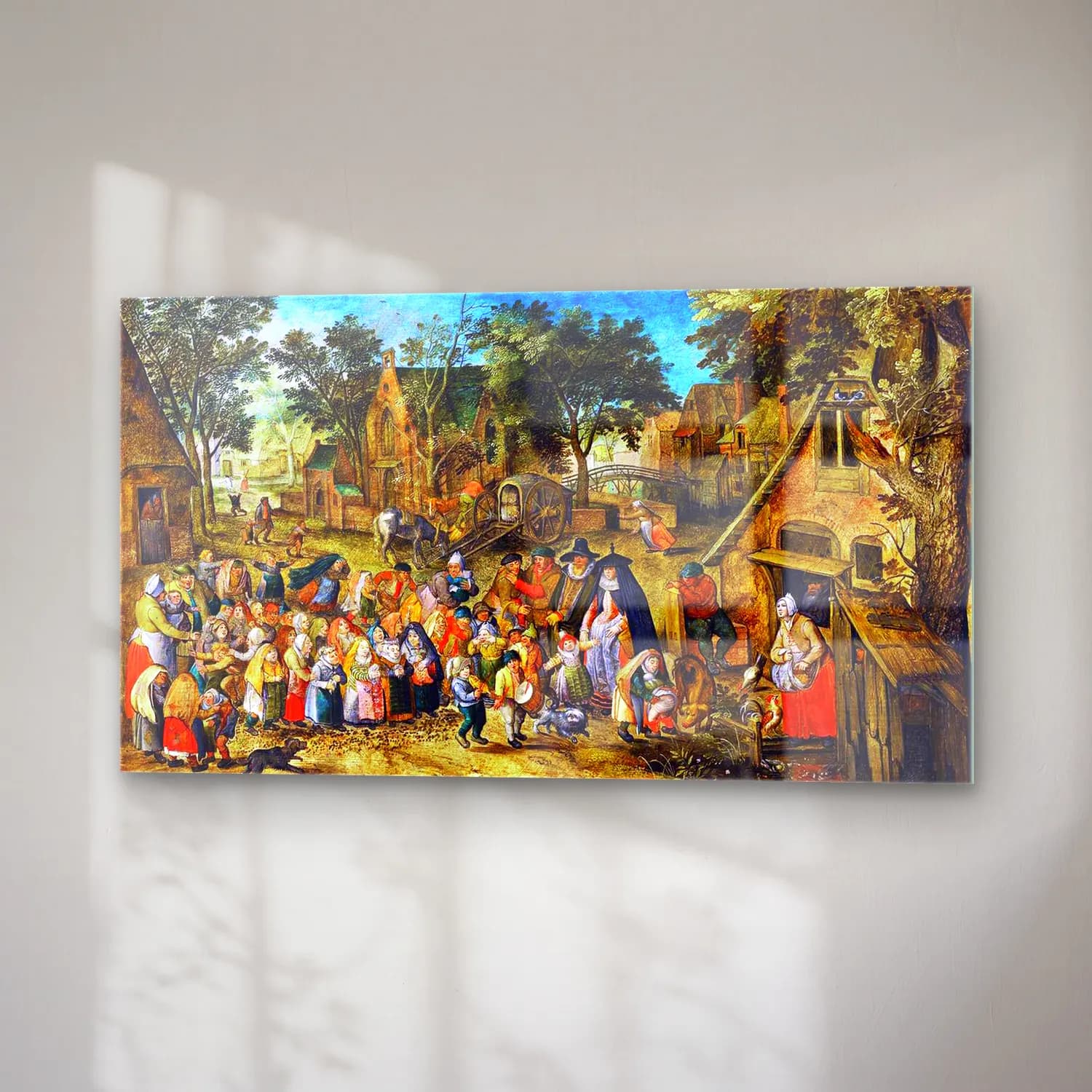 Pieter Brueghel the Younger – The Whitsun Bride cam tablo — sağ açıdan görünüm