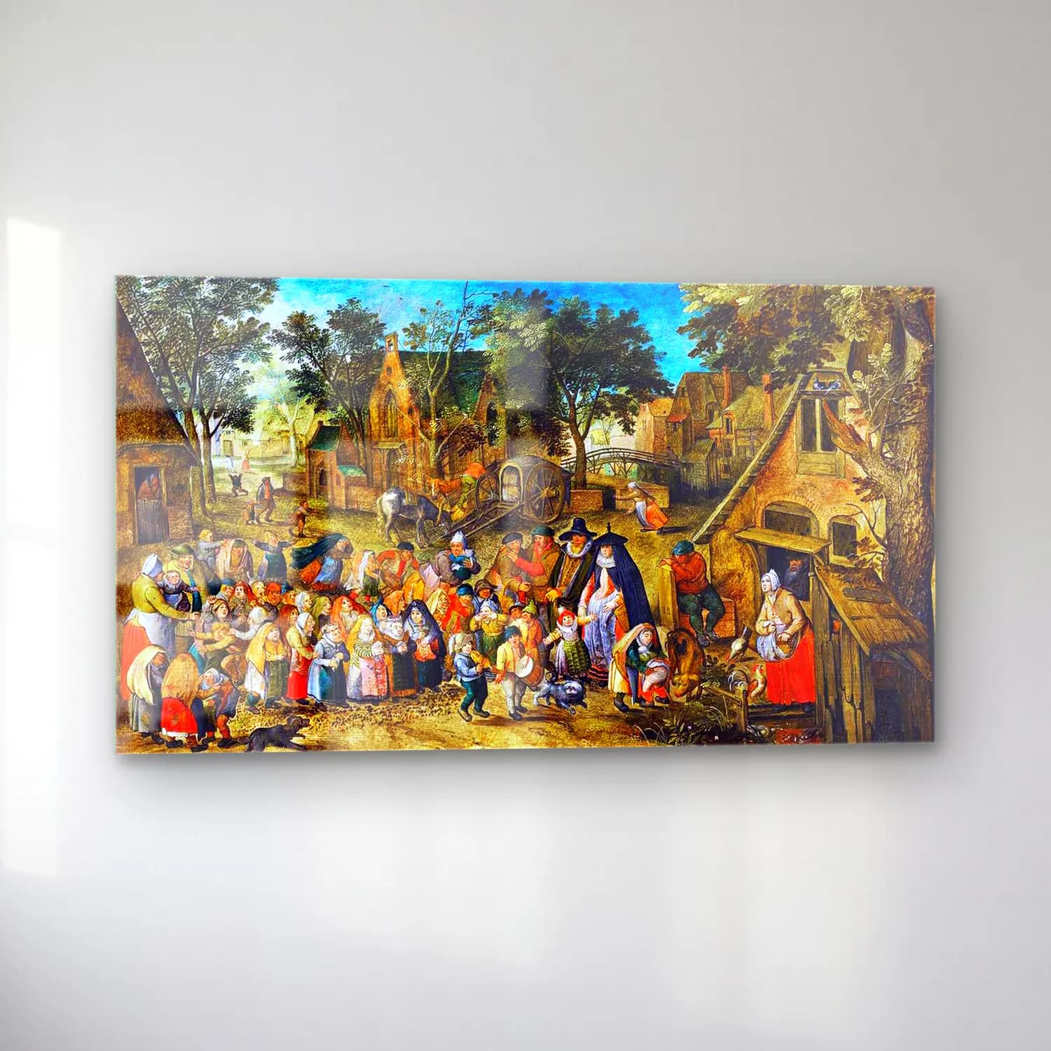 Pieter Brueghel the Younger – The Whitsun Bride cam tablo — sol açıdan görünüm