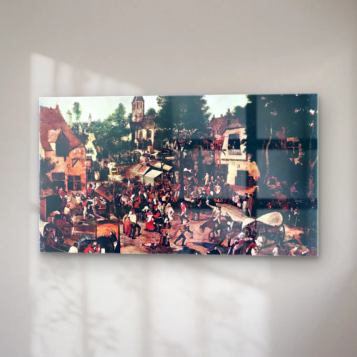 Pieter Brueghel the Younger – Village Feast cam tablo — sağ açıdan görünüm