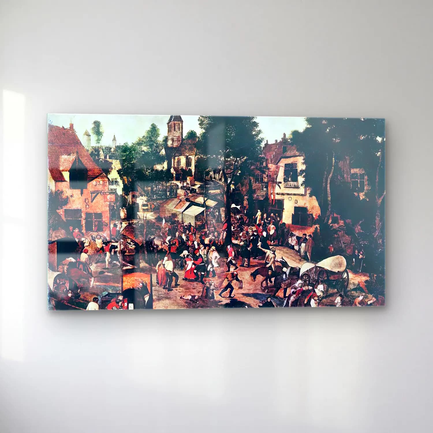Pieter Brueghel the Younger – Village Feast cam tablo — sol açıdan görünüm