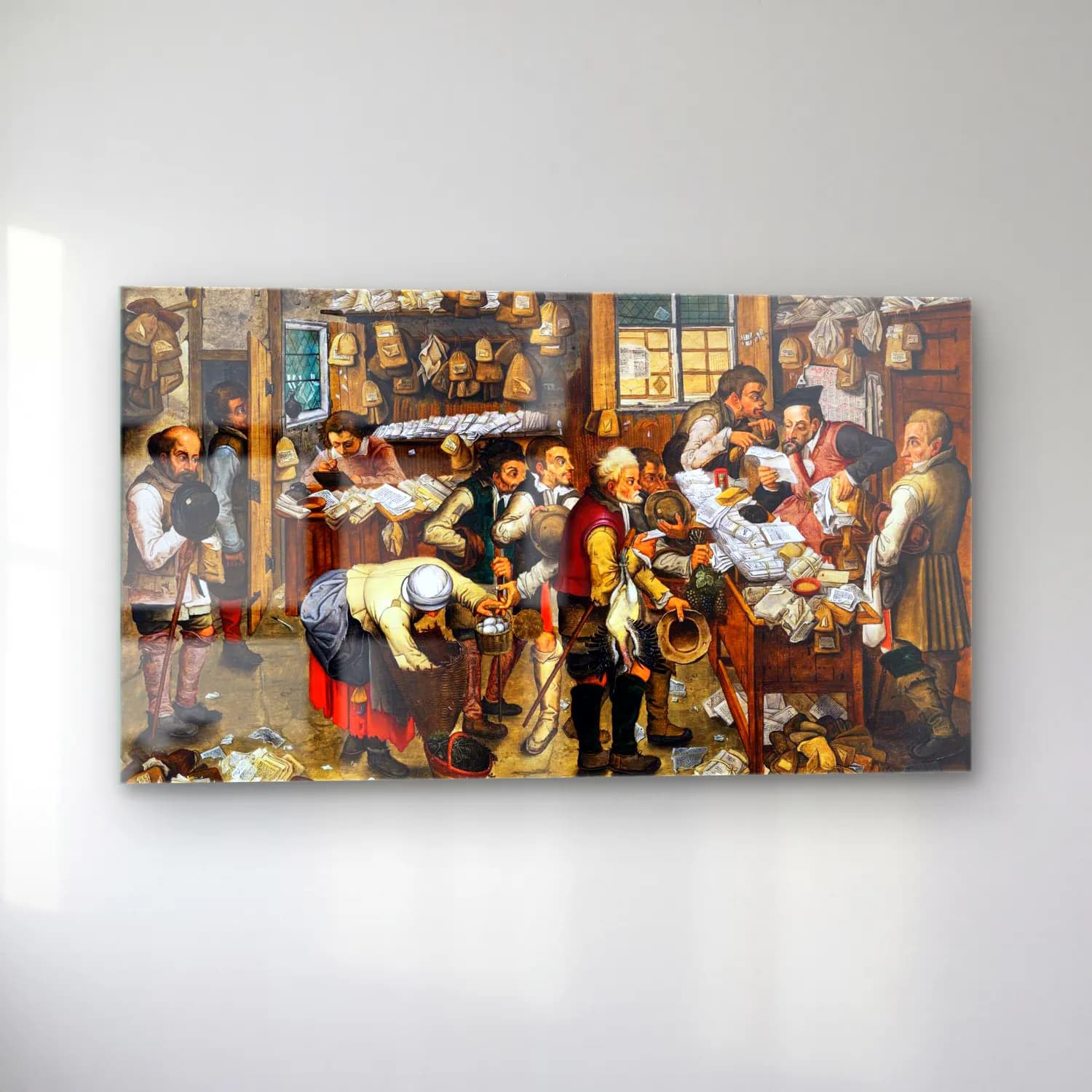 Pieter Brueghel the Younger – Village Lawyer s Office cam tablo — sol açıdan görünüm