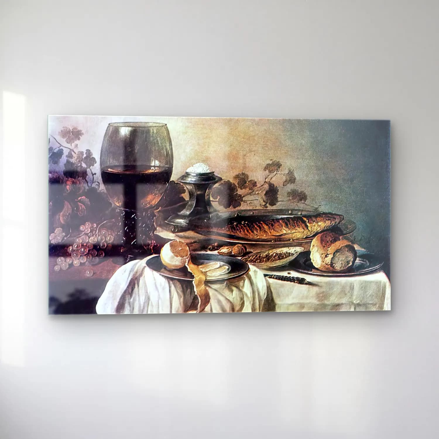 Pieter Claesz – Breakfast-piece cam tablo — sol açıdan görünüm