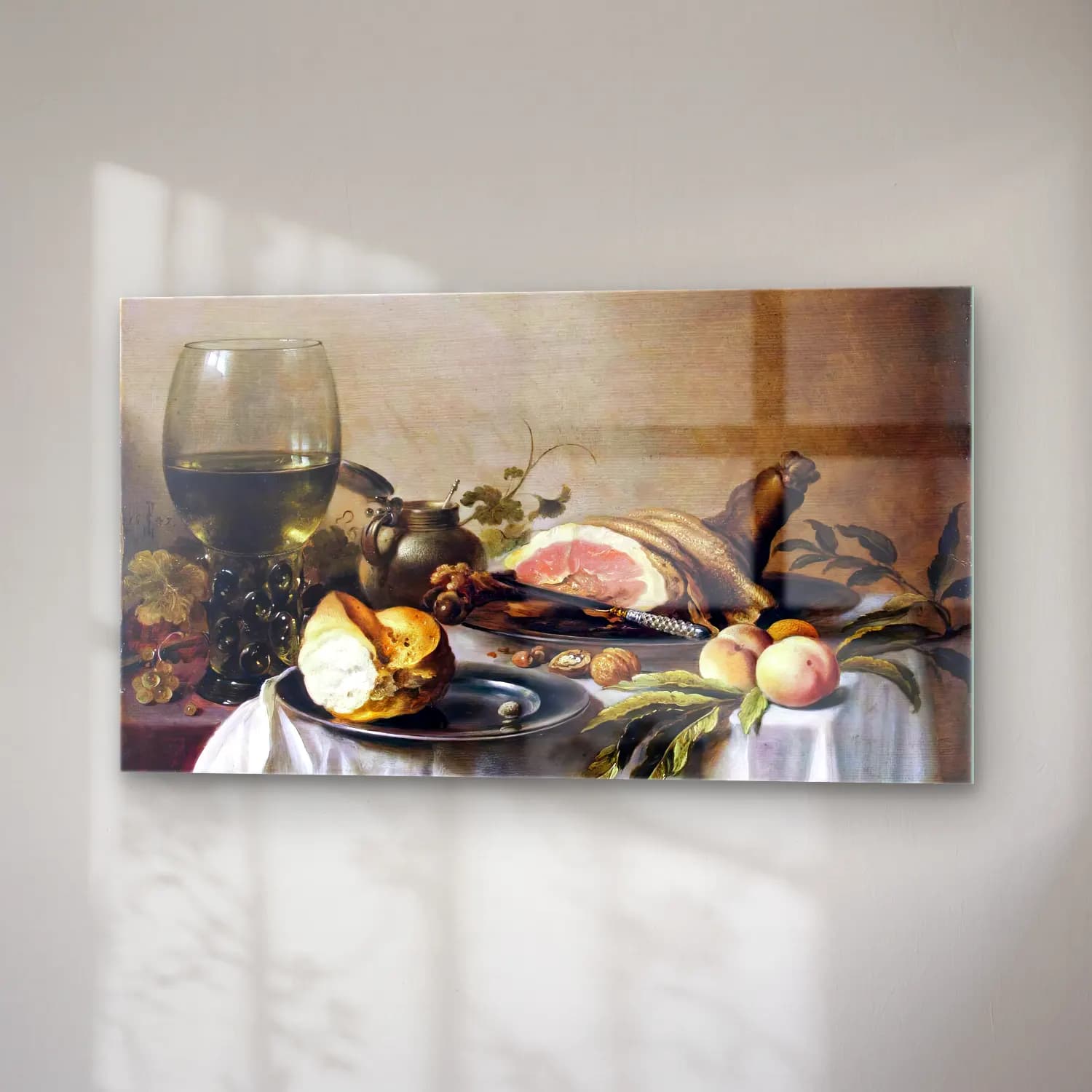Pieter Claesz – Still-Life cam tablo — sağ açıdan görünüm