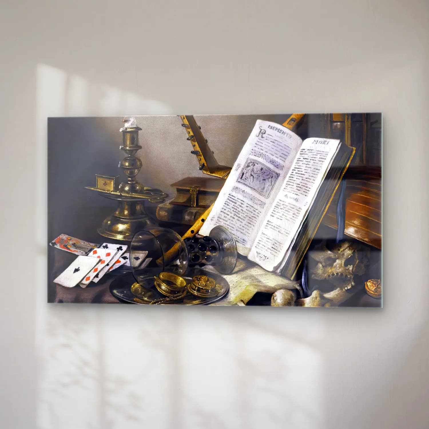 Pieter Claesz – Vanitas Still-Life cam tablo — sağ açıdan görünüm