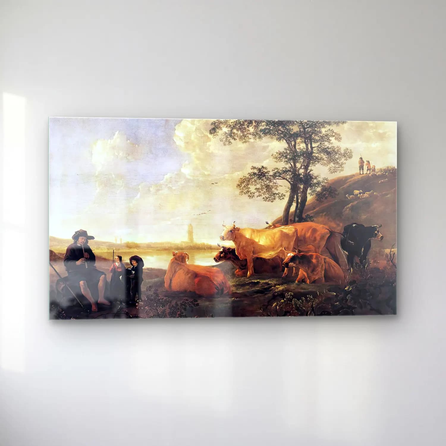Aelbert Cuyp – Landscape near Rhenen cam tablo — sol açıdan görünüm