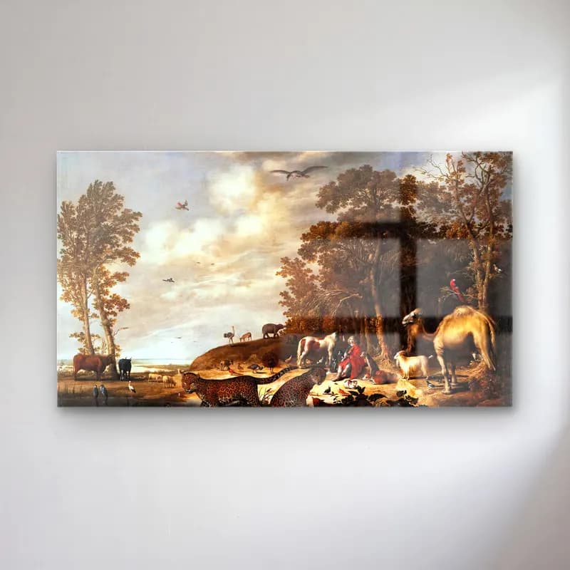 Aelbert Cuyp – Orpheus with Animals in a Landscape cam tablo — Aelbert Cuyp – Orpheus with Animals in a Landscape — yağlı boya mitolojik sahne