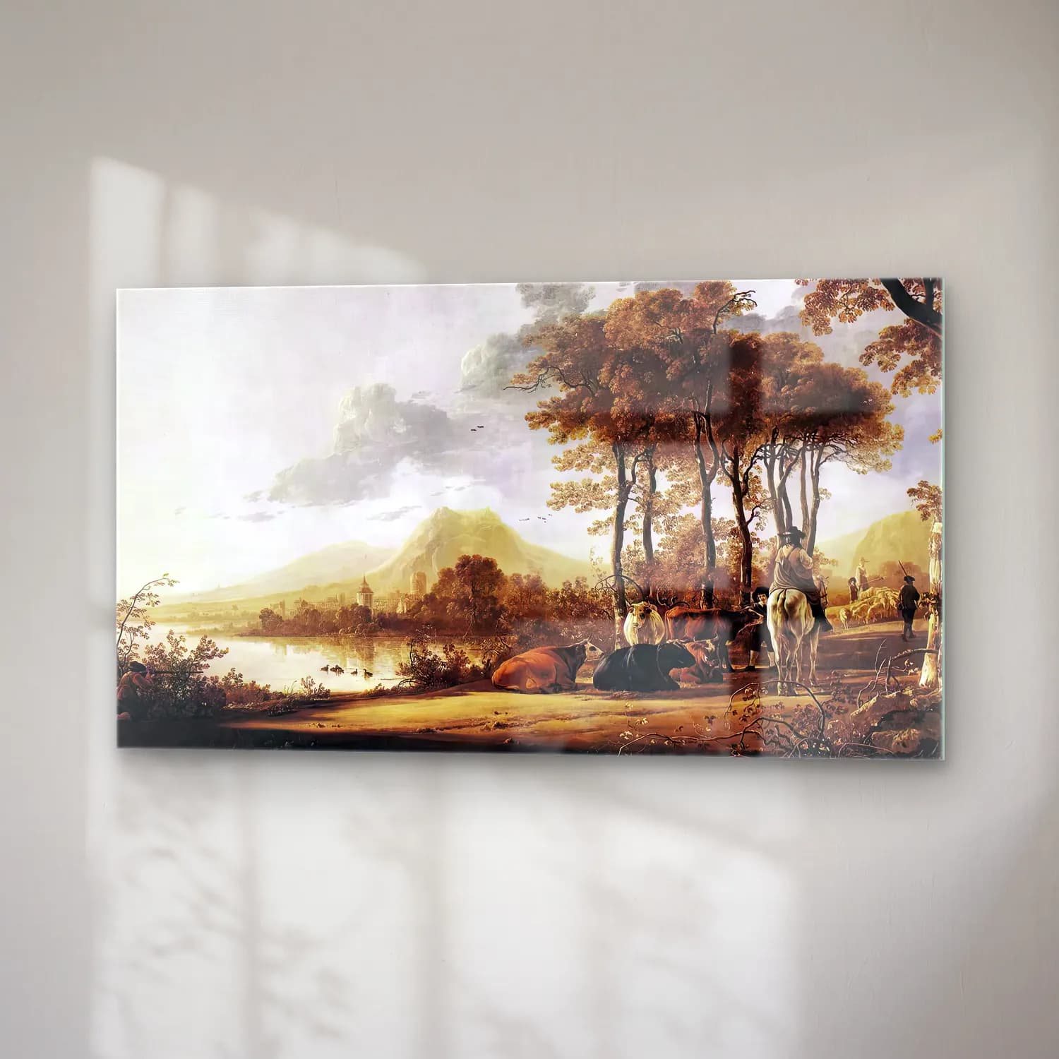 Aelbert Cuyp – River Landscape cam tablo — sağ açıdan görünüm