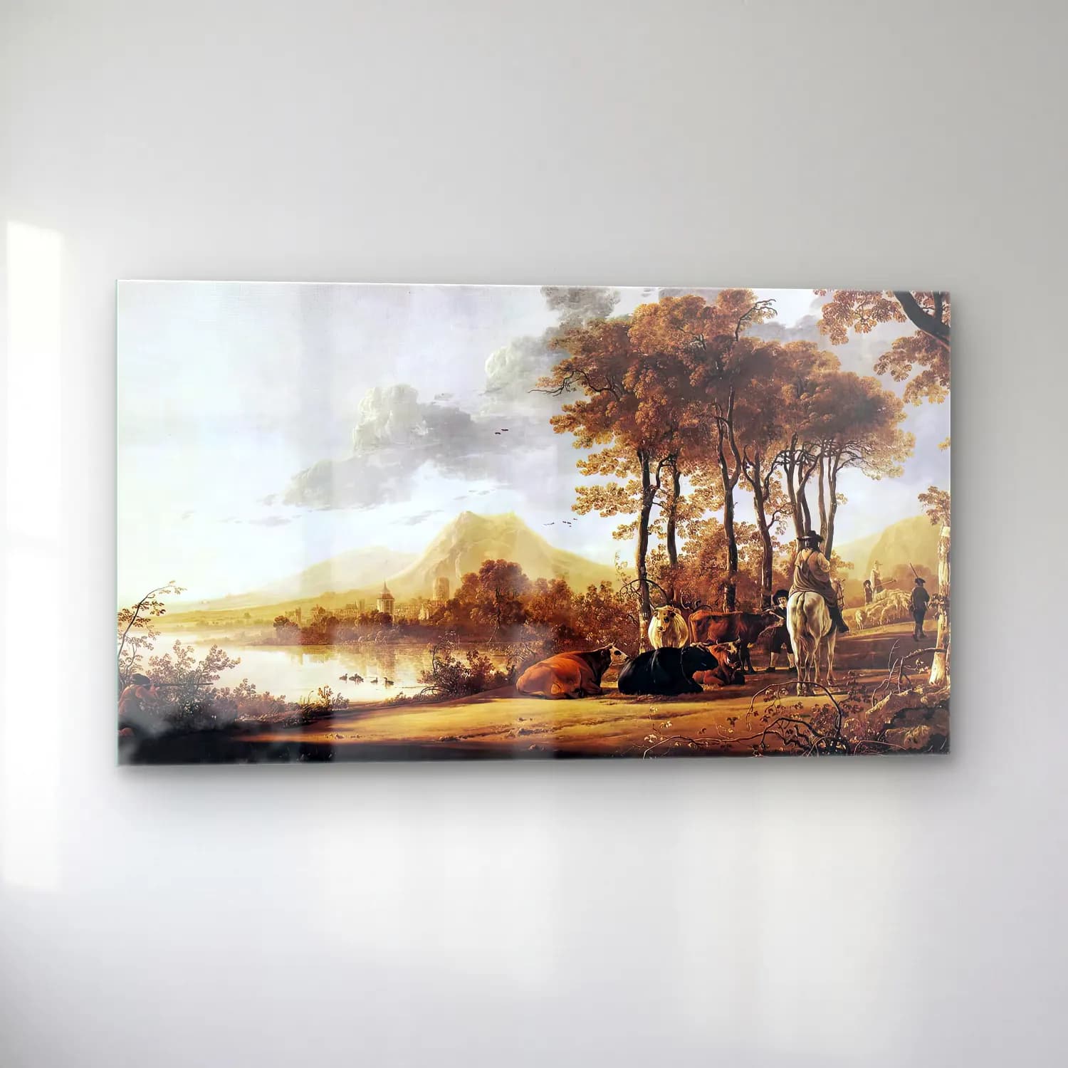 Aelbert Cuyp – River Landscape cam tablo — sol açıdan görünüm