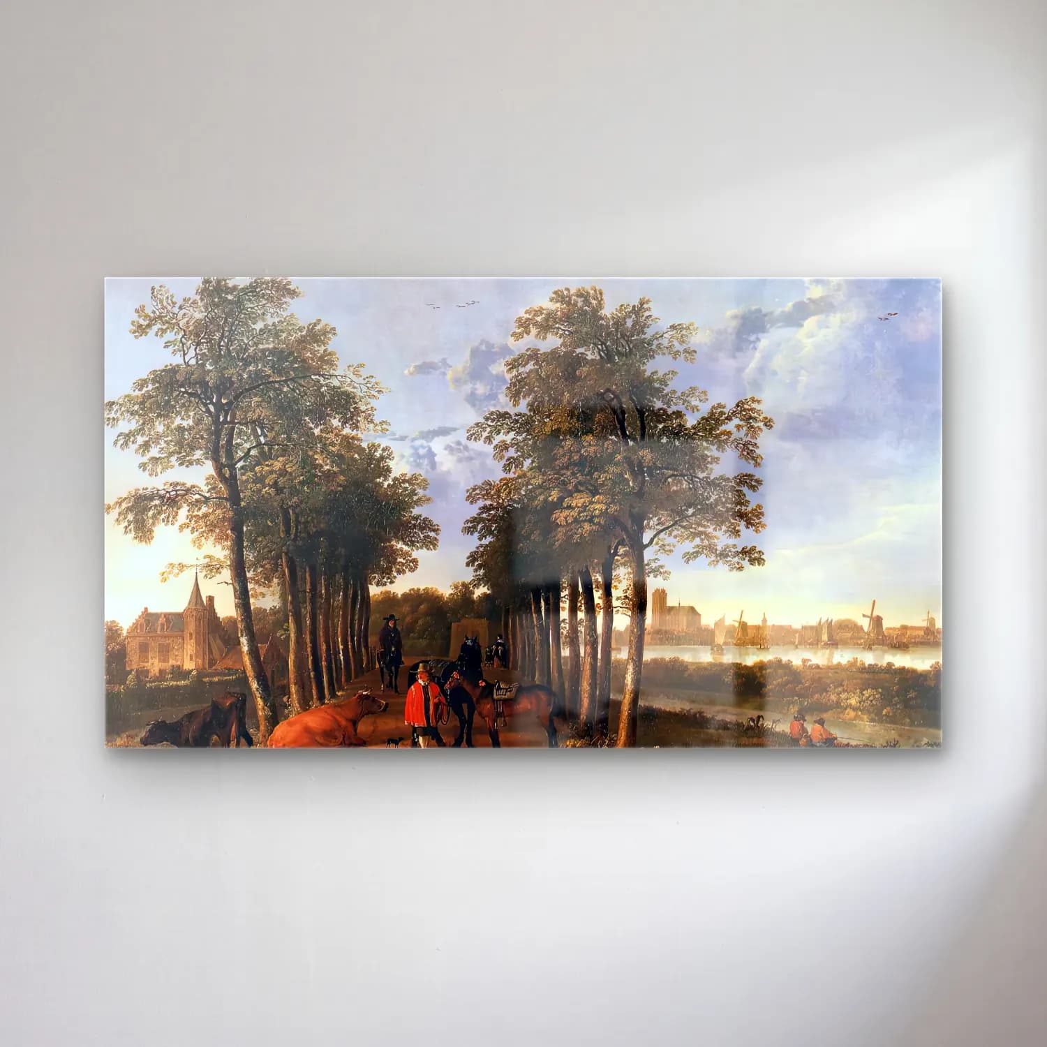 Aelbert Cuyp – The Avenue at Meerdervoort cam tablo — Aelbert Cuyp – The Avenue at Meerdervoort — yağlı boya orman