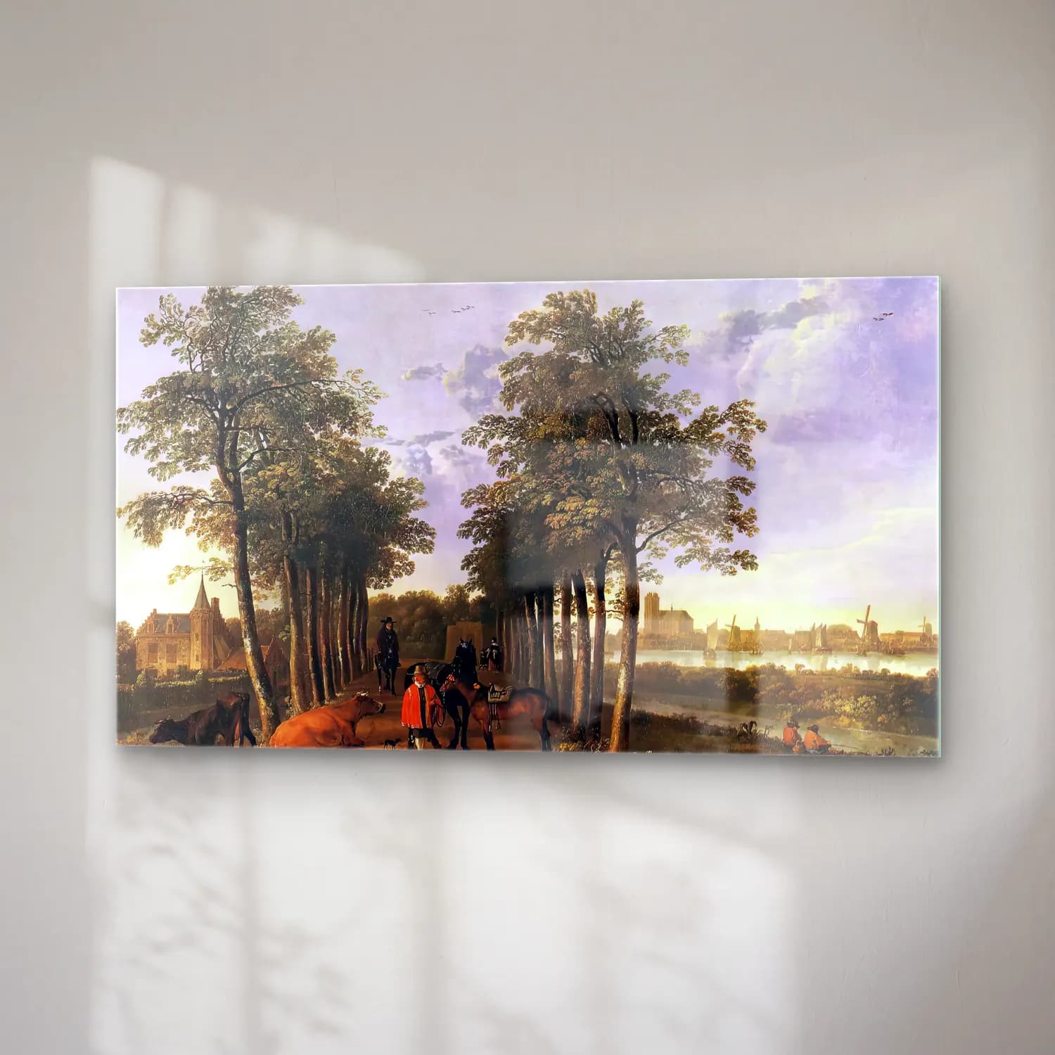 Aelbert Cuyp – The Avenue at Meerdervoort cam tablo — sağ açıdan görünüm