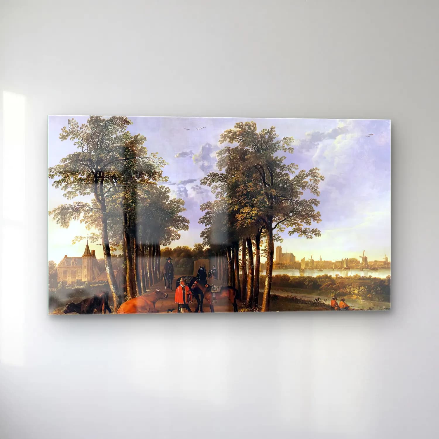 Aelbert Cuyp – The Avenue at Meerdervoort cam tablo — sol açıdan görünüm