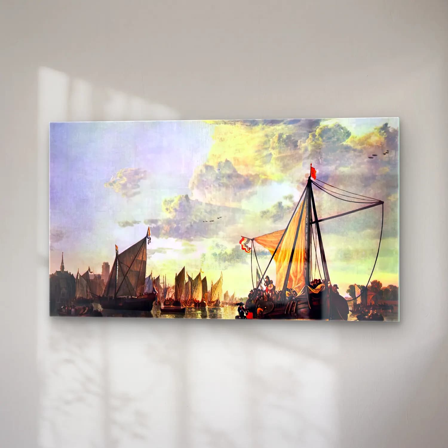 Aelbert Cuyp – The Maas at Dordrecht cam tablo — sağ açıdan görünüm