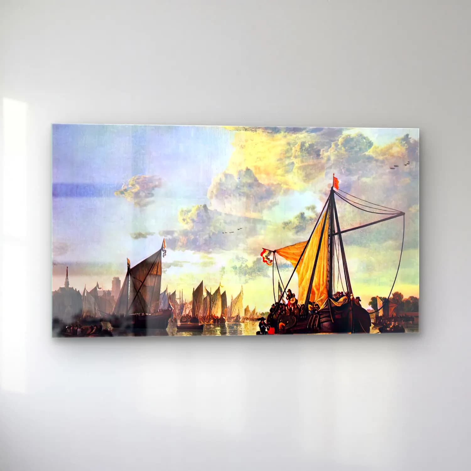 Aelbert Cuyp – The Maas at Dordrecht cam tablo — sol açıdan görünüm