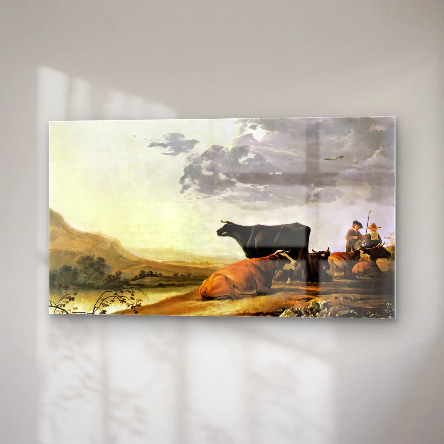 Aelbert Cuyp – Young Herdsman with Cows cam tablo — sağ açıdan görünüm