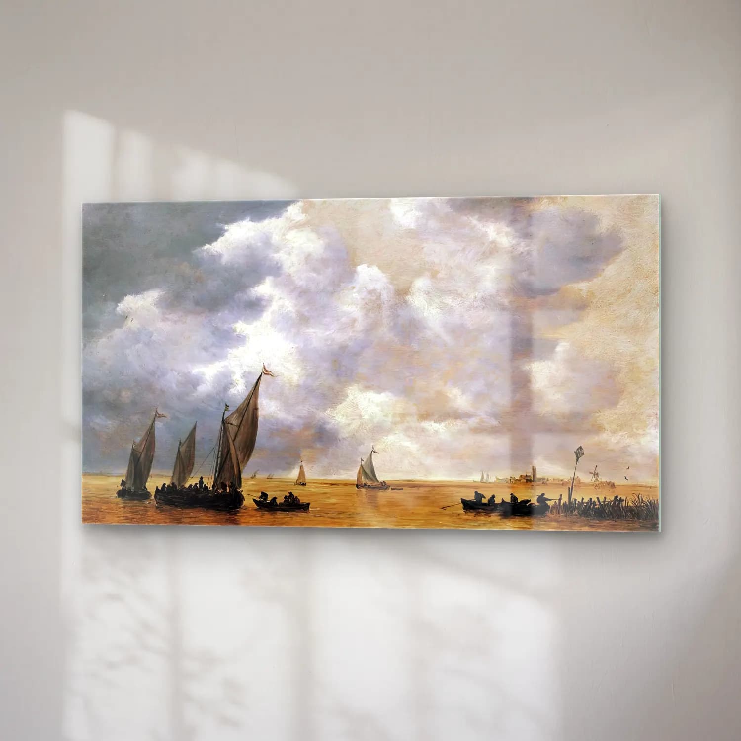 Jan van Goyen – An Estuary Scene cam tablo — sağ açıdan görünüm