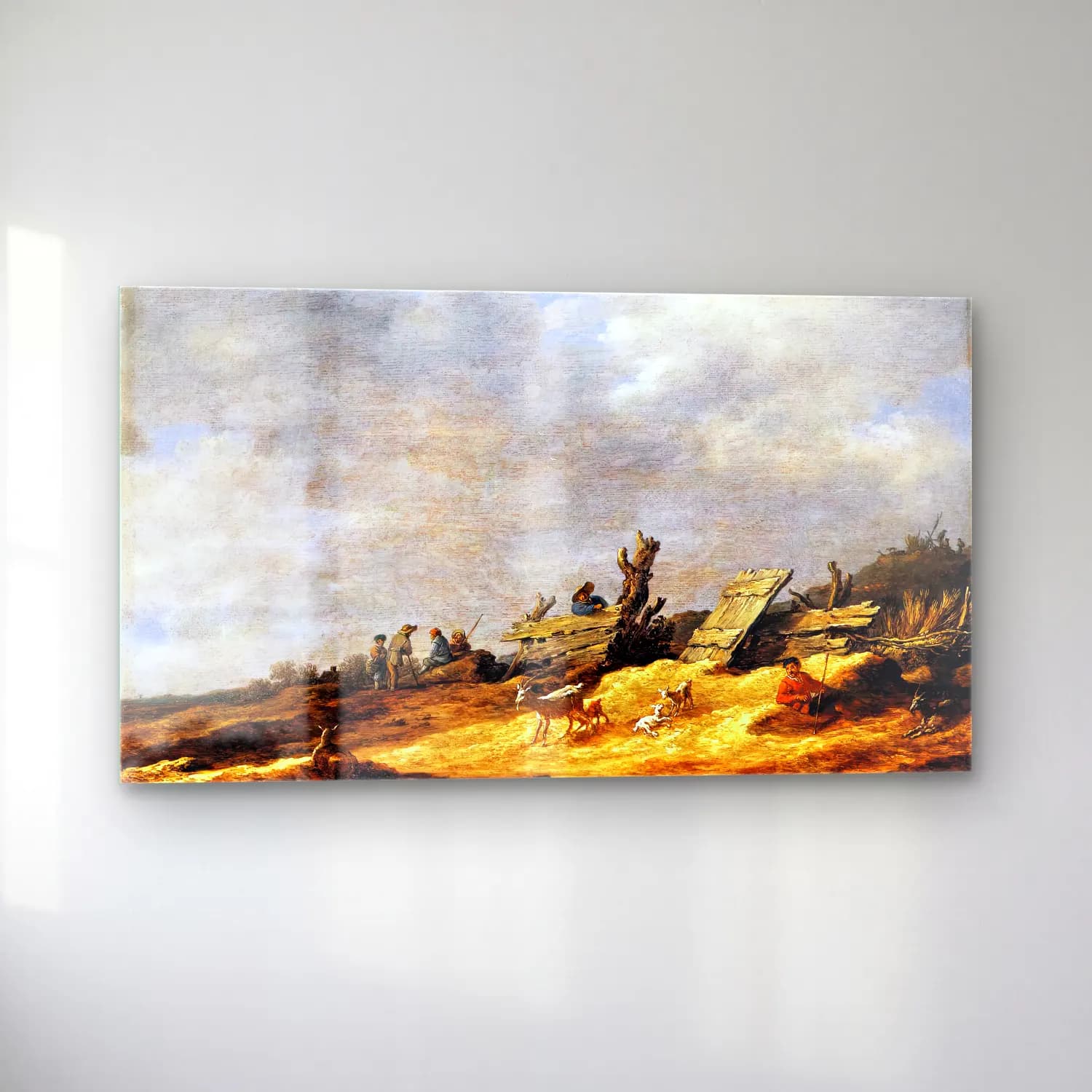 Jan van Goyen – Dune Landscape cam tablo — sol açıdan görünüm