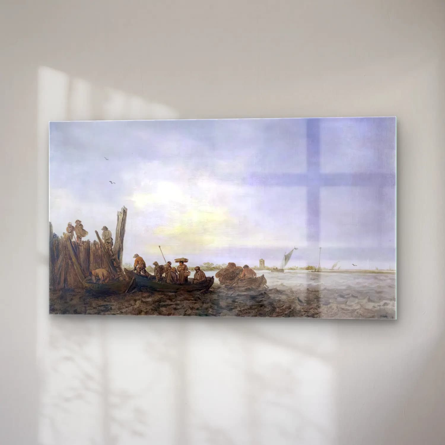 Jan van Goyen – Estuary Landscape cam tablo — sağ açıdan görünüm