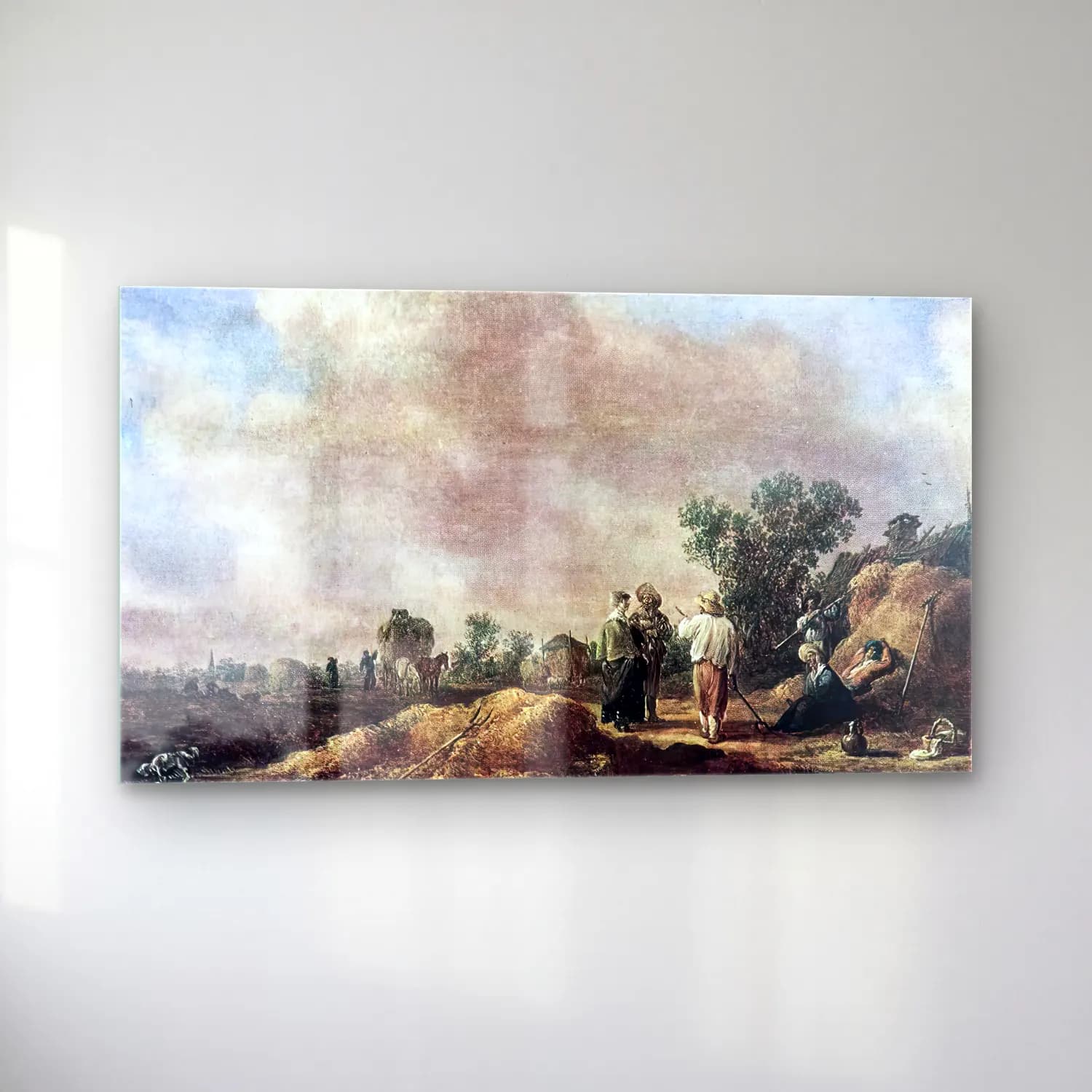 Jan van Goyen – Haymaking cam tablo — sol açıdan görünüm
