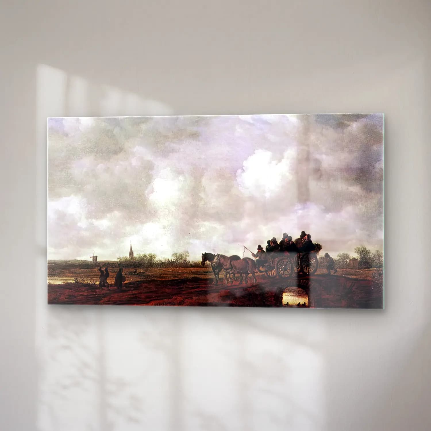 Jan van Goyen – Horse Cart on a Bridge cam tablo — sağ açıdan görünüm