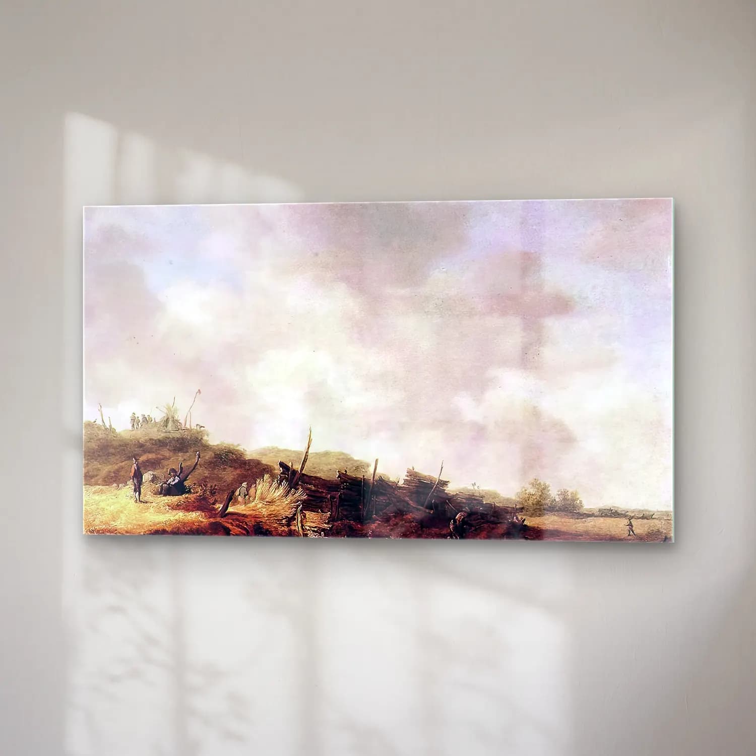 Jan van Goyen – Landscape with Dunes cam tablo — sağ açıdan görünüm