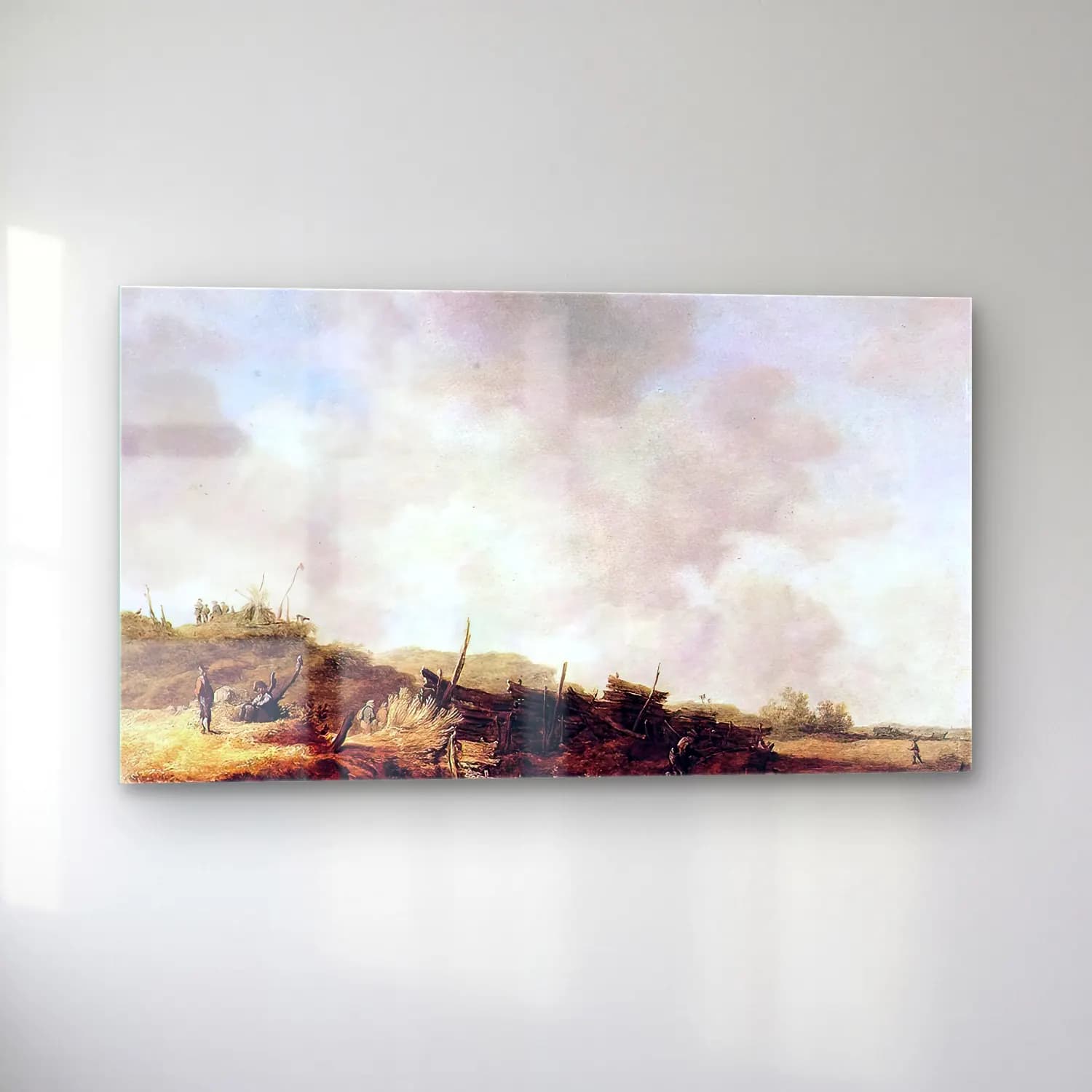 Jan van Goyen – Landscape with Dunes cam tablo — sol açıdan görünüm