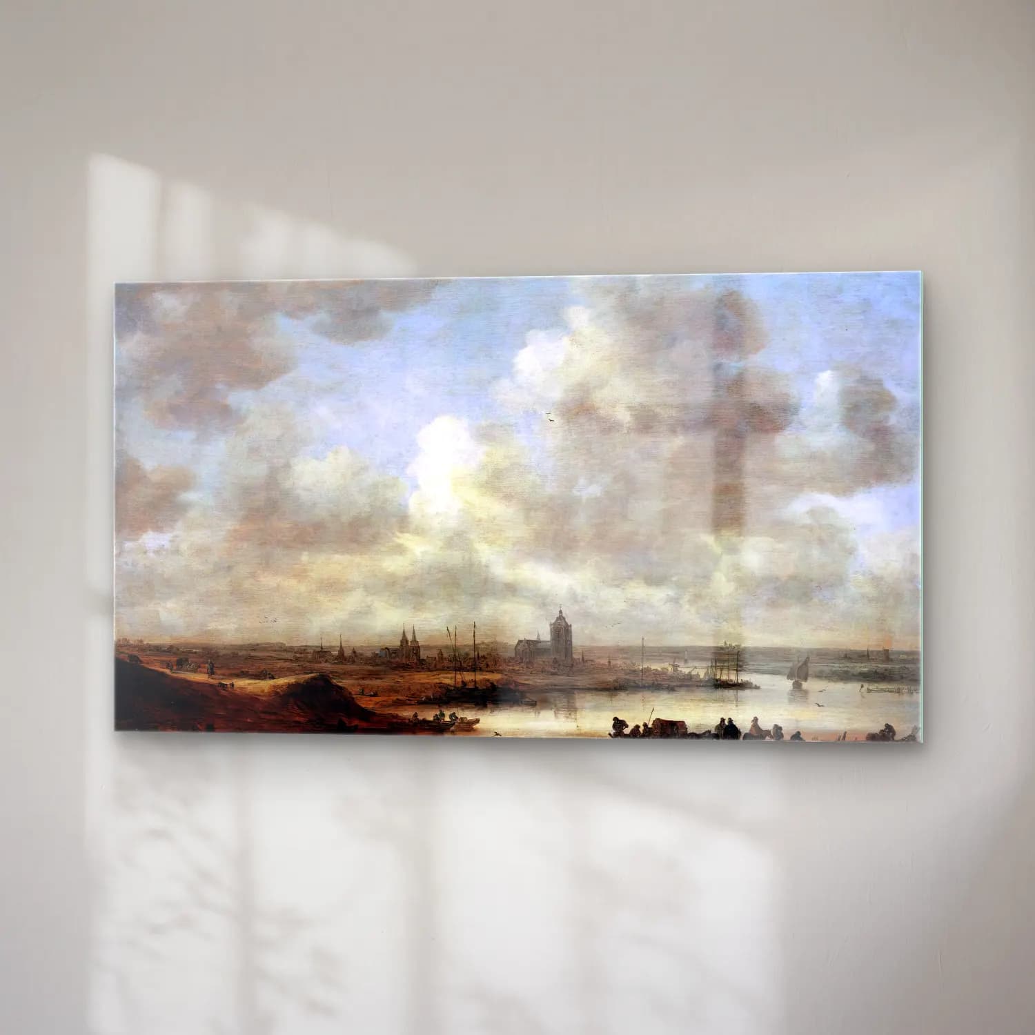 Jan van Goyen – The Rhine at Arnhem cam tablo — sağ açıdan görünüm