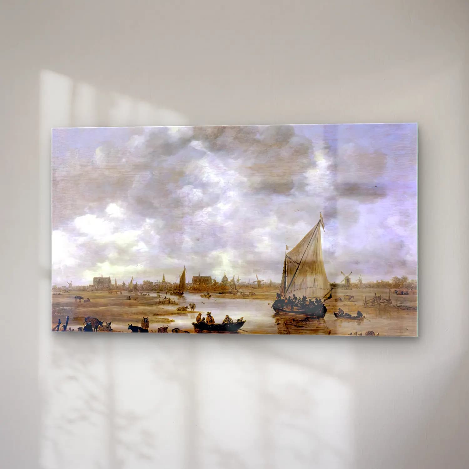 Jan van Goyen – View of Leiden from the Northeast cam tablo — sağ açıdan görünüm