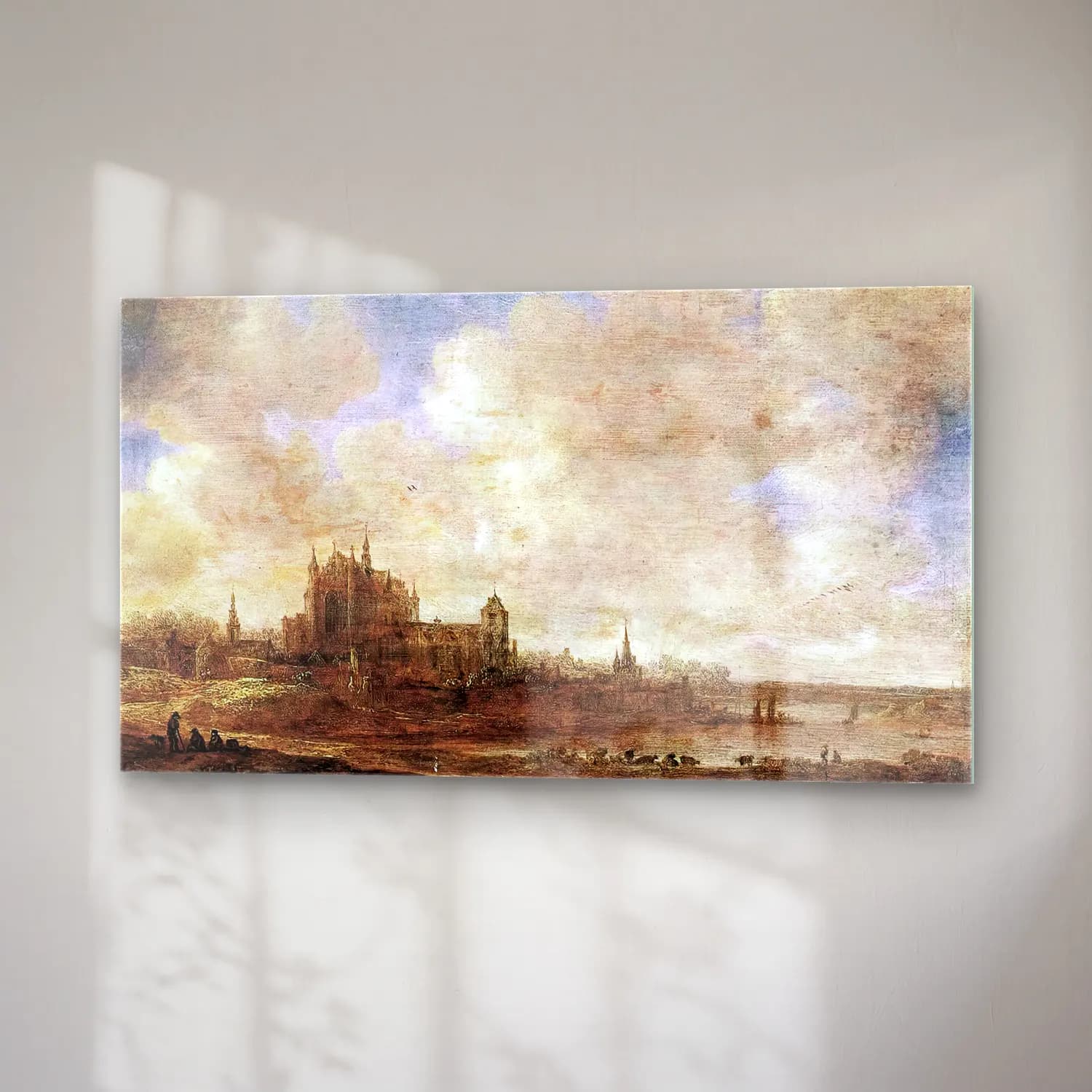 Jan van Goyen – View of Leiden cam tablo — sağ açıdan görünüm