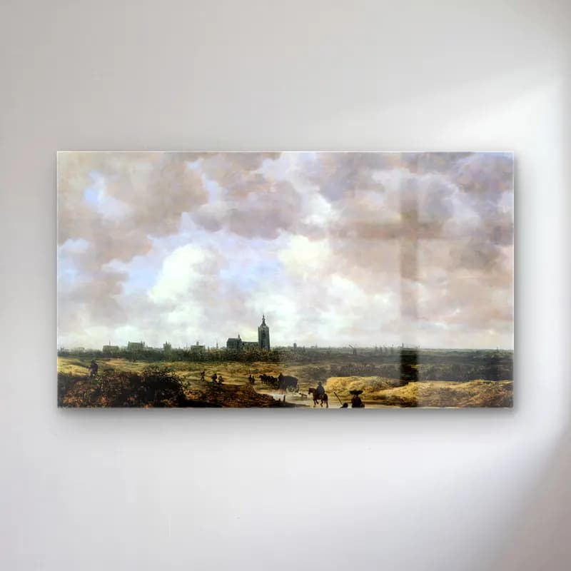 Jan van Goyen – View of The Hague from the Northwest cam tablo — Jan van Goyen – View of The Hague from the Northwest — yağlı boya katedral