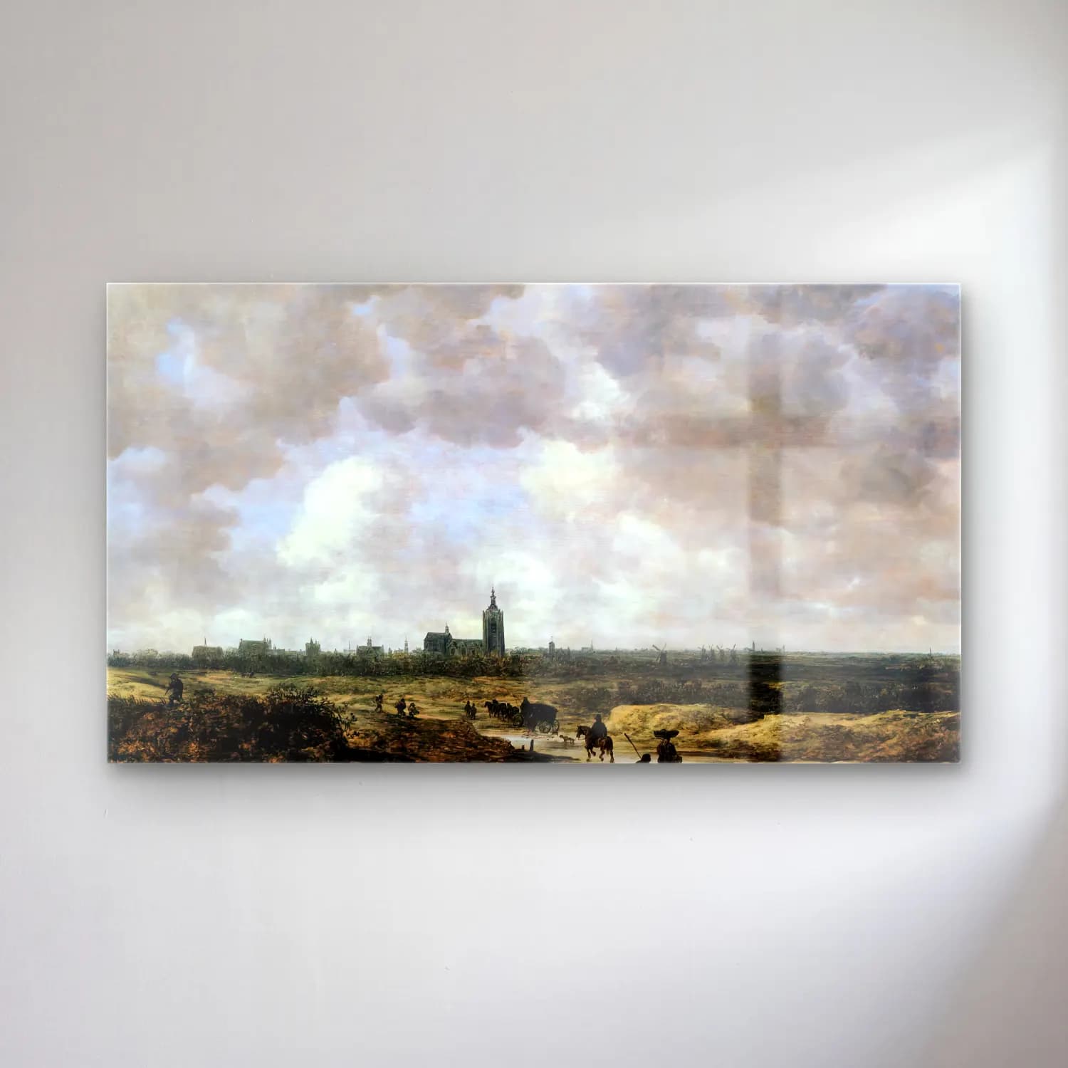 Jan van Goyen – View of The Hague from the Northwest cam tablo — Jan van Goyen – View of The Hague from the Northwest — yağlı boya katedral