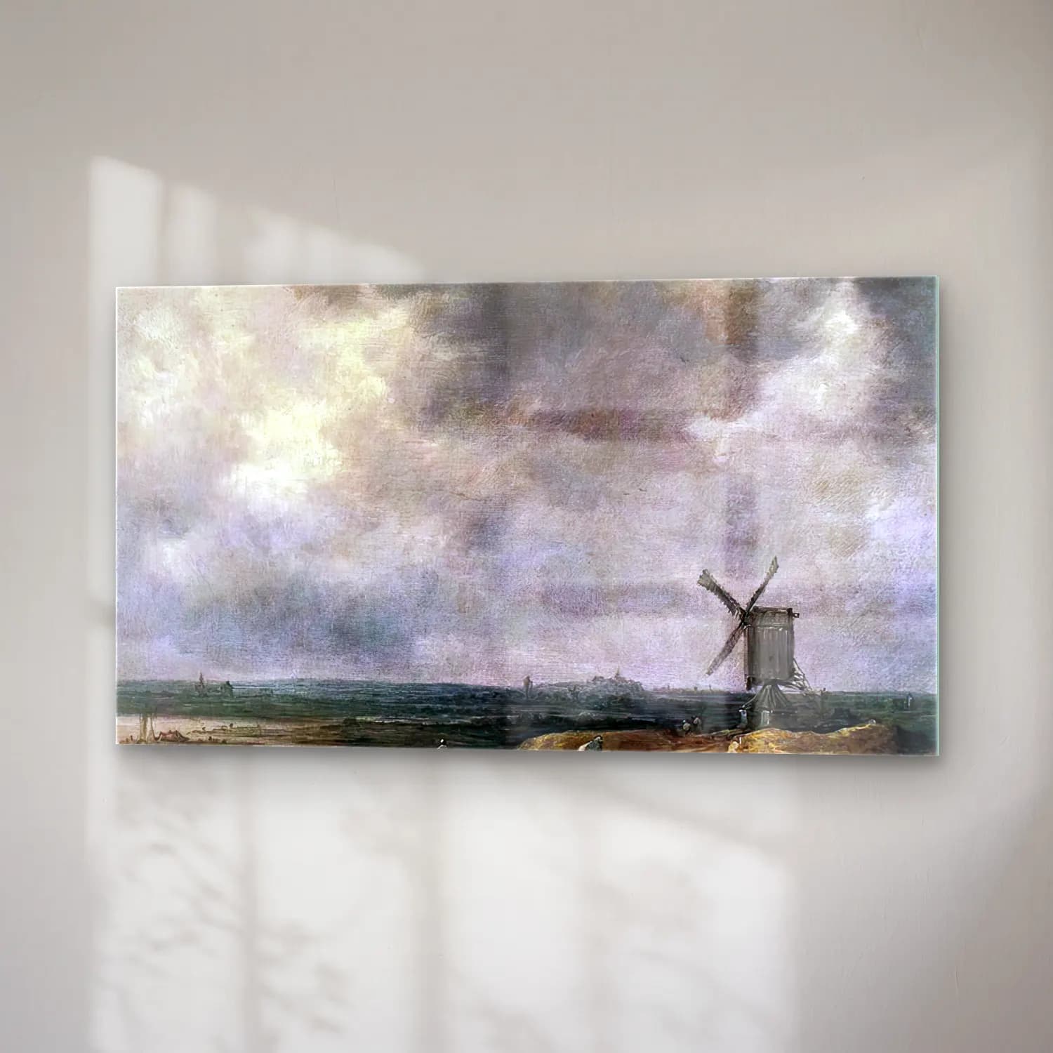 Jan van Goyen – Windmill by a River cam tablo — sağ açıdan görünüm
