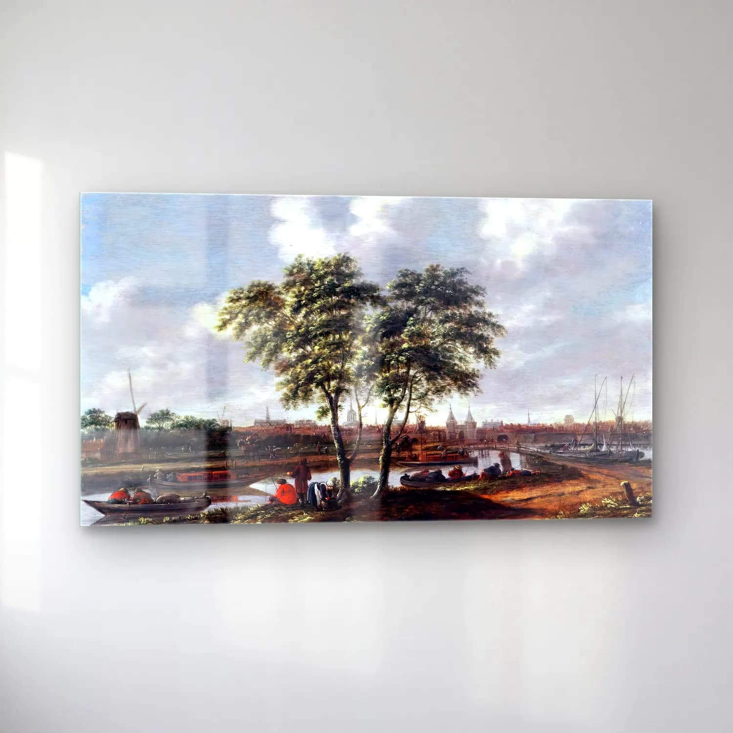 Thomas Heeremans – View of Leiden cam tablo — sol açıdan görünüm