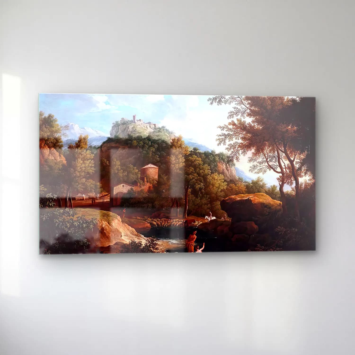 Jacob de Heusch – Italian Landscape cam tablo — sol açıdan görünüm