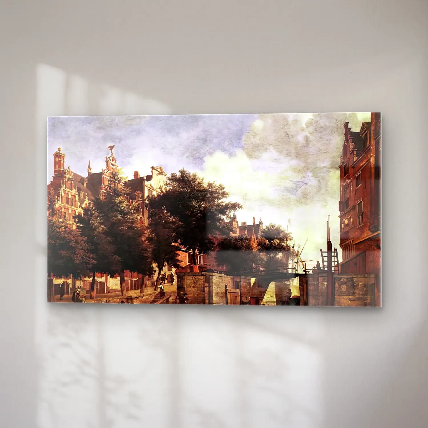 Jan van der Heyden – The Martelaarsgracht in Amsterdam cam tablo — sağ açıdan görünüm
