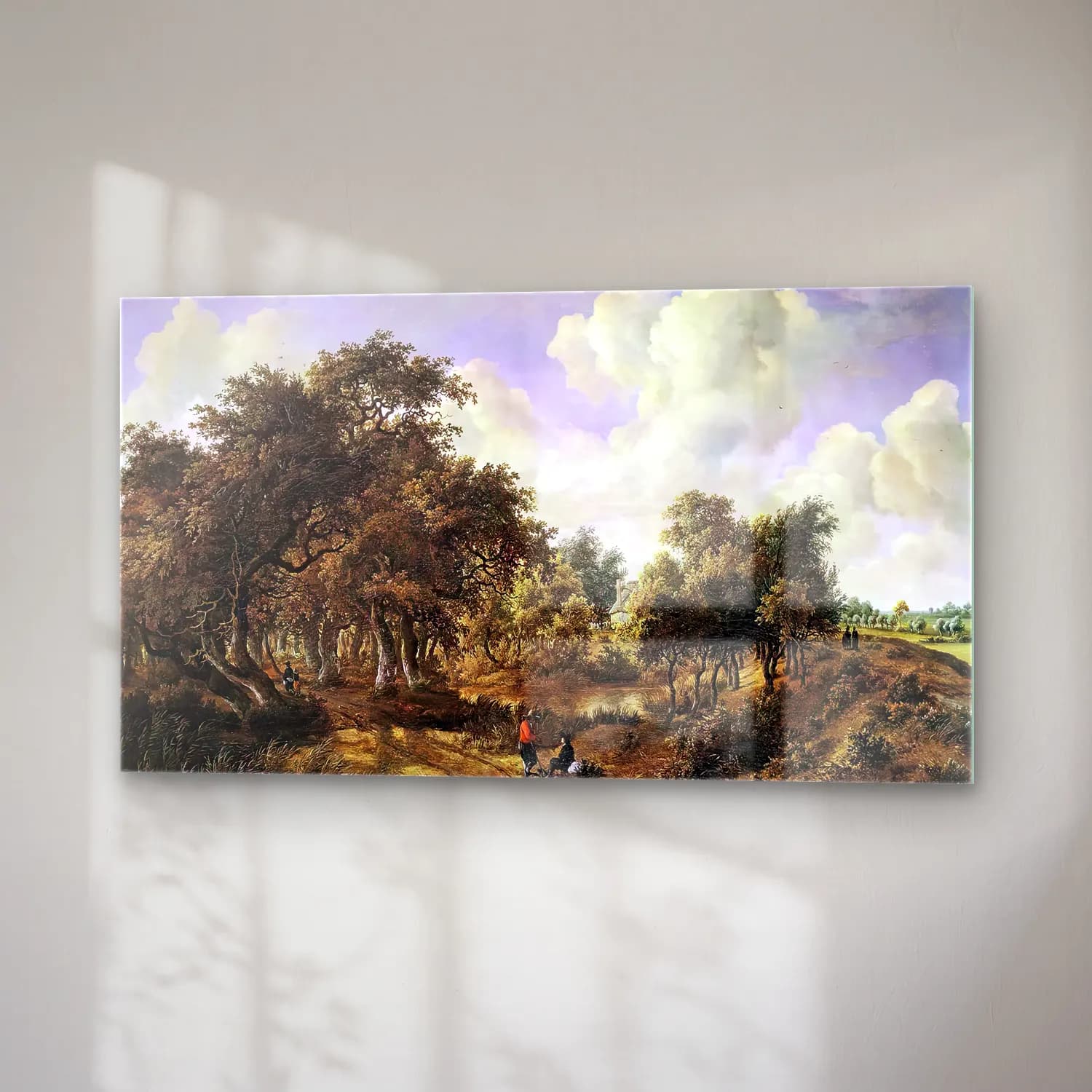 Meyndert Hobbema – A Wooded Landscape cam tablo — sağ açıdan görünüm