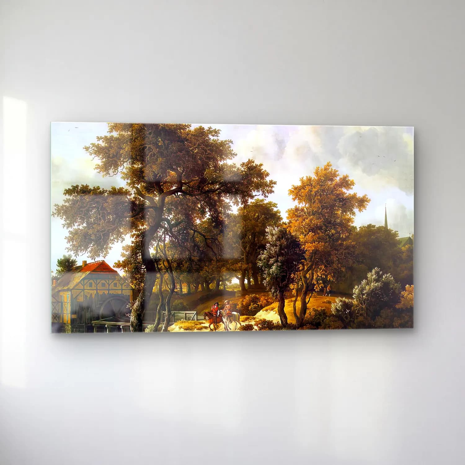 Meyndert Hobbema – The Travelers cam tablo — sol açıdan görünüm