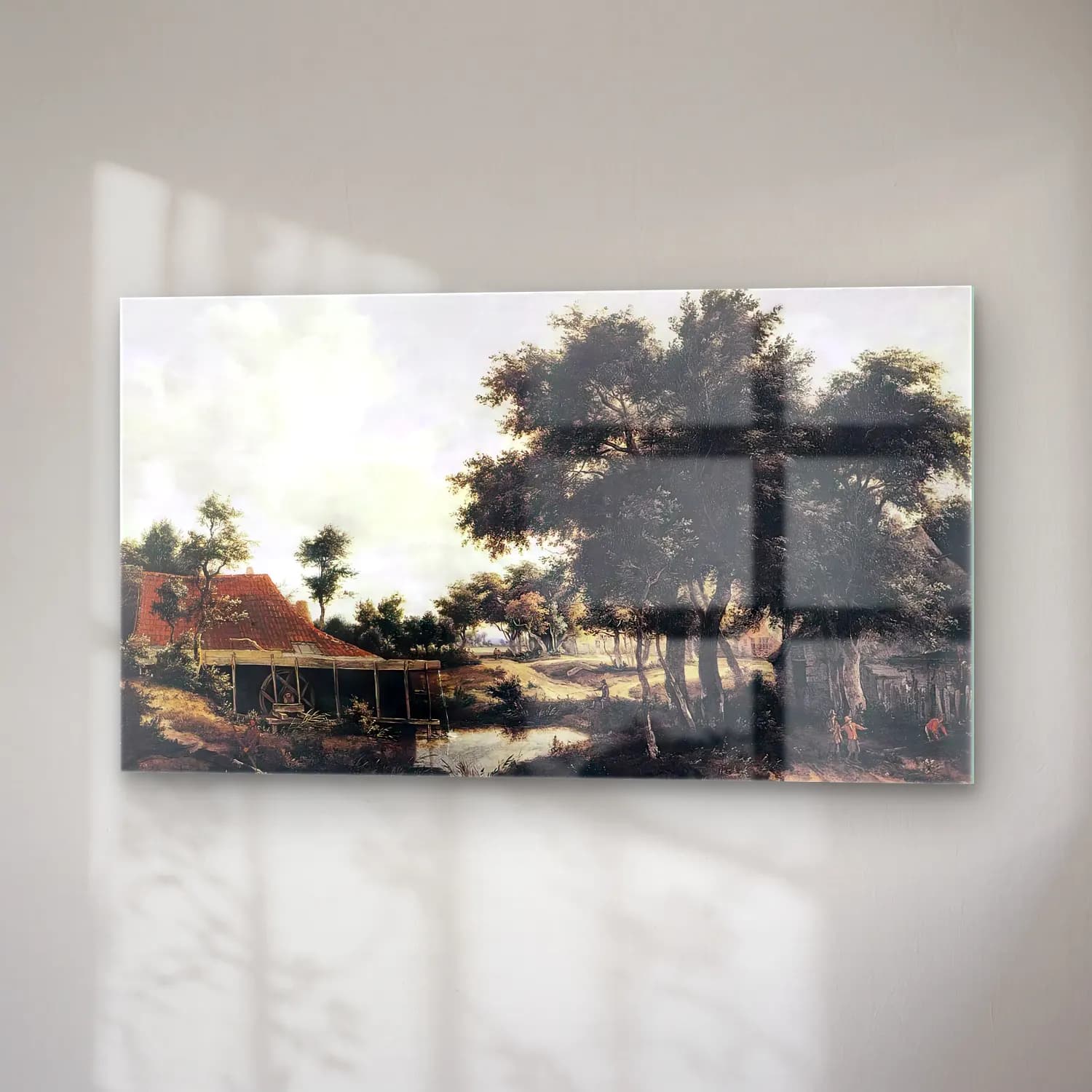 Meyndert Hobbema – The Water Mill cam tablo — sağ açıdan görünüm